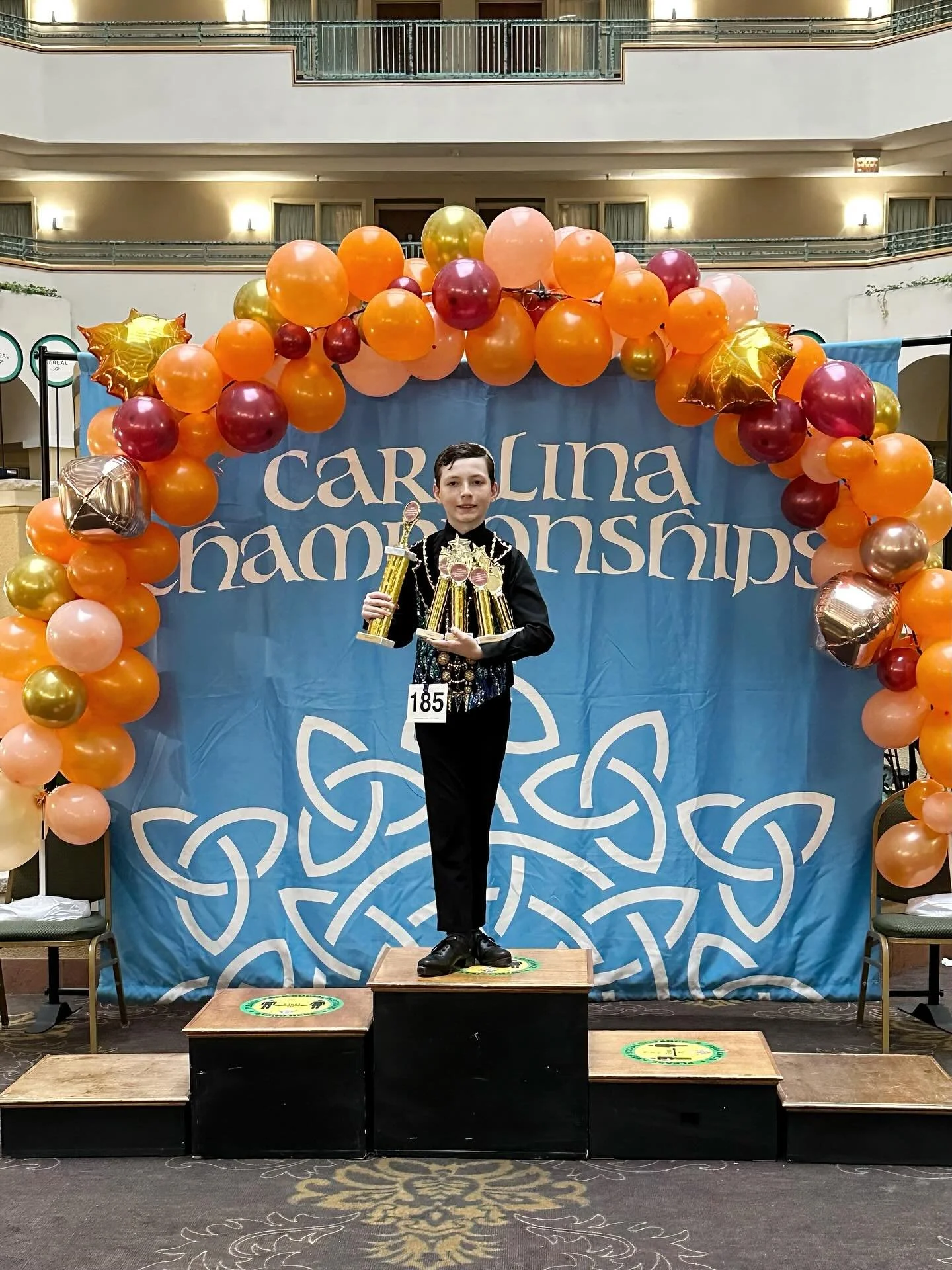 Benton had a successful day of dancing at the Carolina Fall feis in Greensboro, NC!  Finishing the feis year strong, the future is bright!! 

Looking great in his new vest 🤩 excited for SRO!

1st Trad Set
1st Prizewinner HP
2nd Prizewinner Slip Jig
