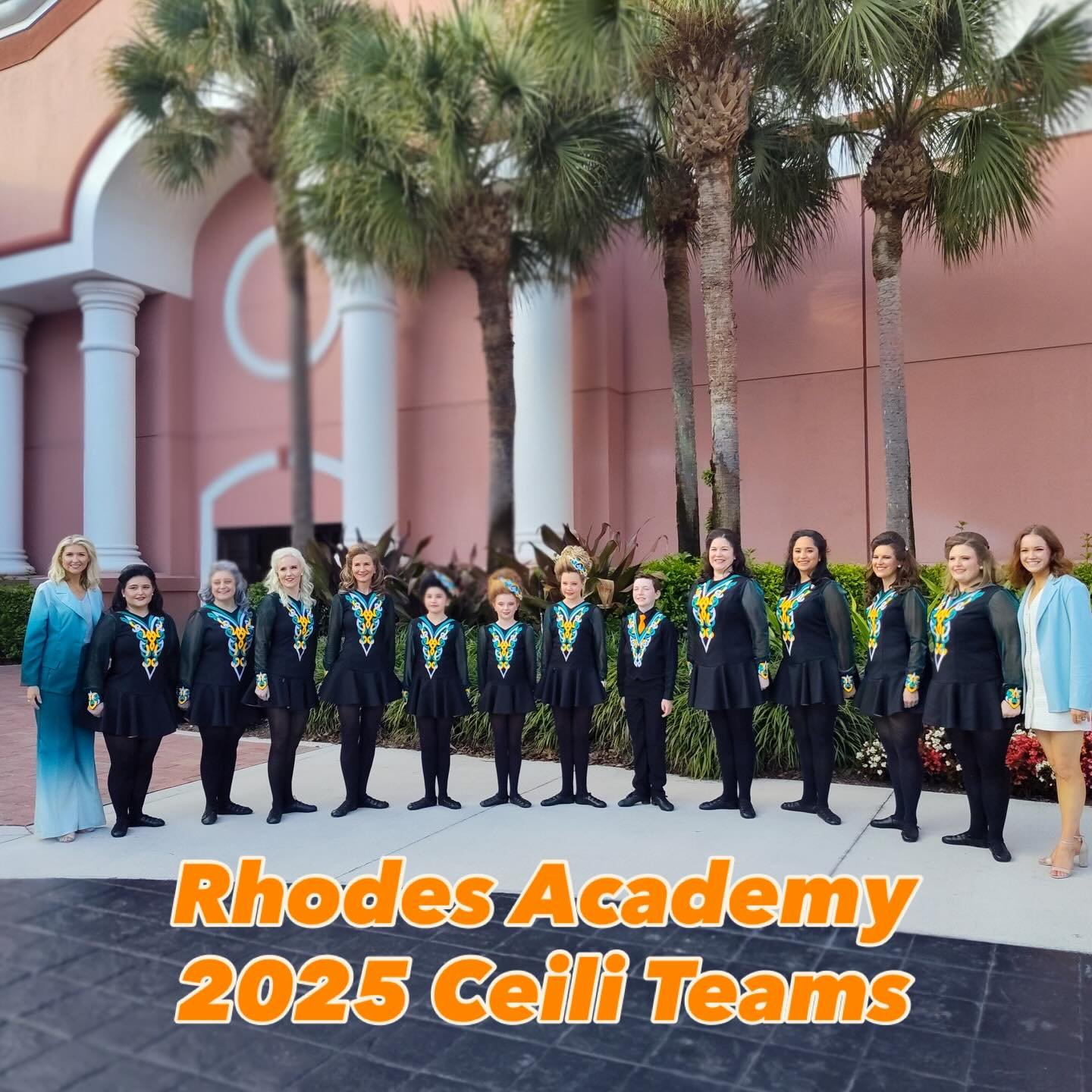 🧡Rhodes Academy 2025 Ceili Teams!! 🩵

Day 2 highlighted our amazing adults and u12 Ceili team. Thank you dancers for all the dedication and effort spent perfecting these group dances. Proud of how all of you performed and proud to have you represen