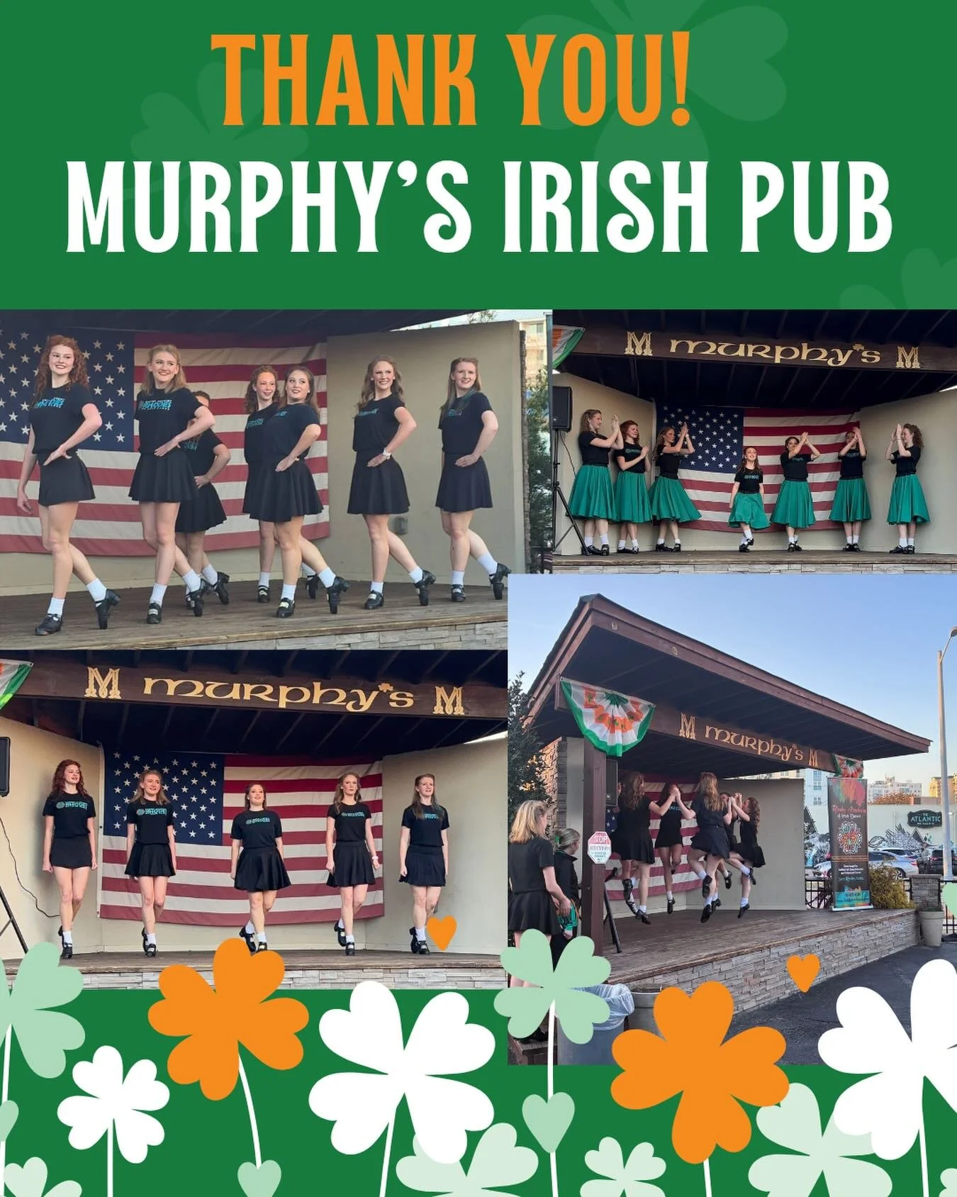 Starting off our March performances at Murphy&rsquo;s! ☘️🇮🇪

What a great day for some dancing outside! Thank you @murphysvb, always a great time. See you next time!

@idtanasr