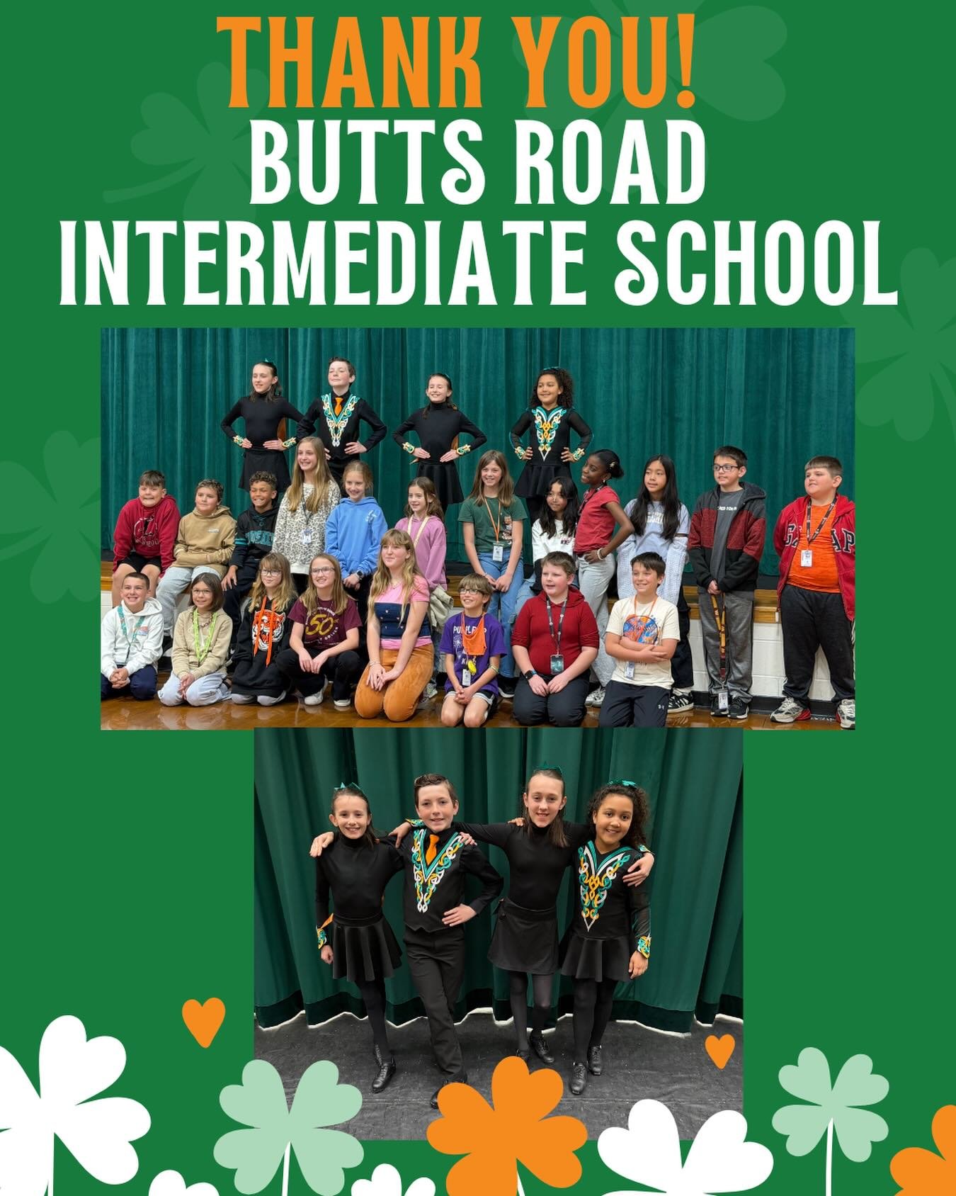 We ended up at Butts Road Intermediate School for our last March Performance! 🎉

We had a great time this morning sharing Irish dance to all our new friends. Thank you @buttsroadint for having us!