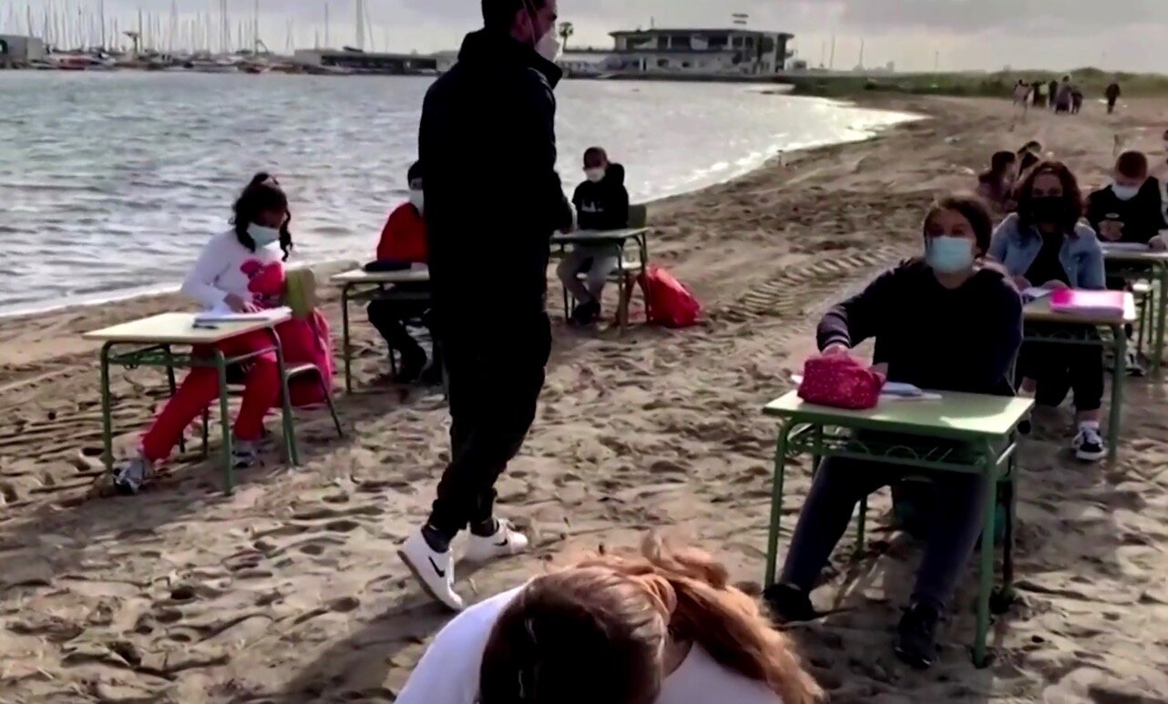 School on the beach in Spain, worth going back for