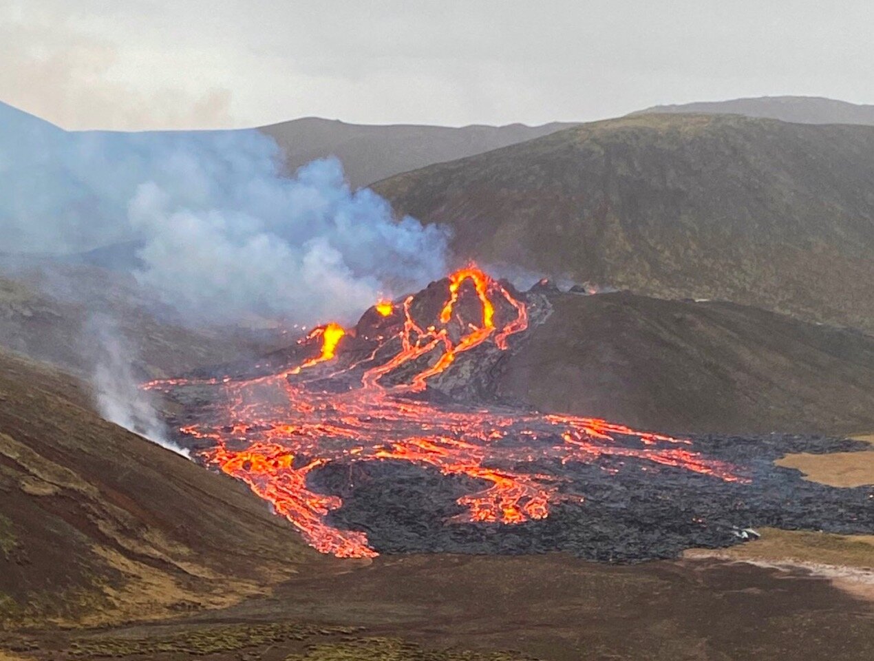 Icelandic volcano,1st eruption in 800 years