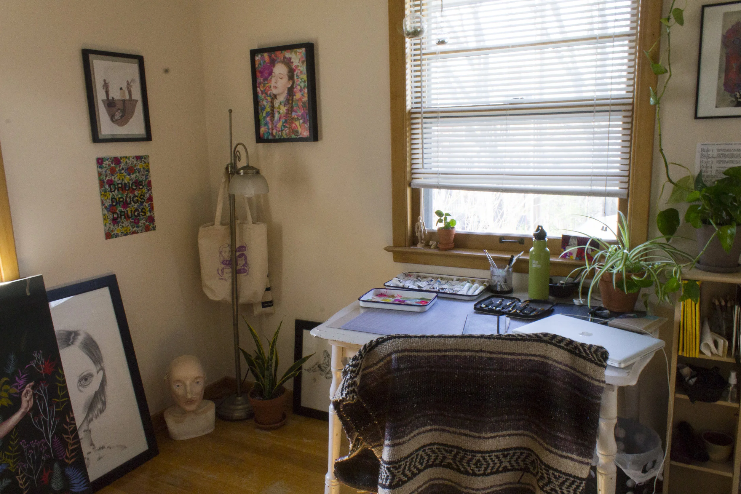 photo of Skyler Simpson's home studio.