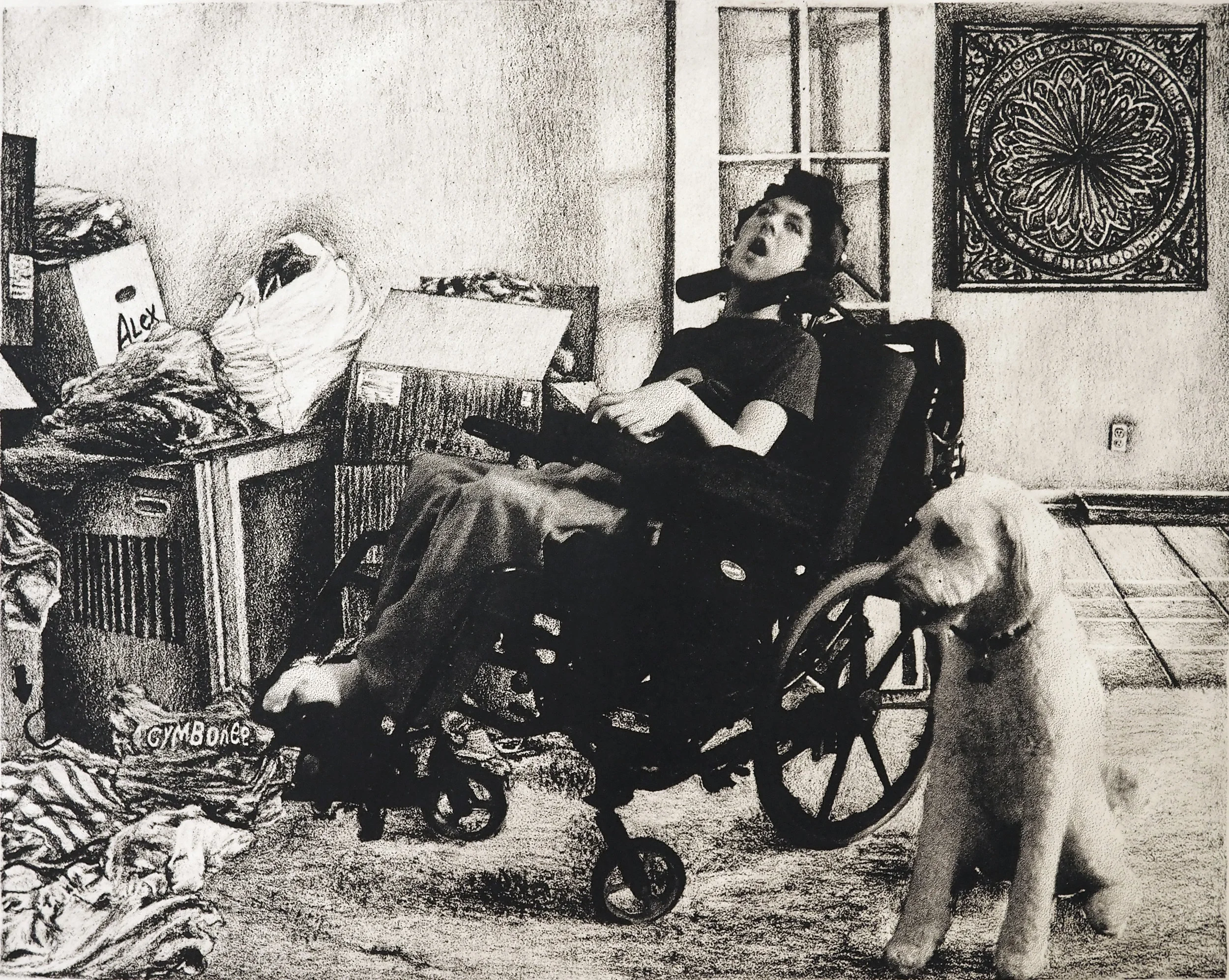 Alex in a Wheeled Seat / Blue's Clues. Lithograph. 10" x 13" 2016.
