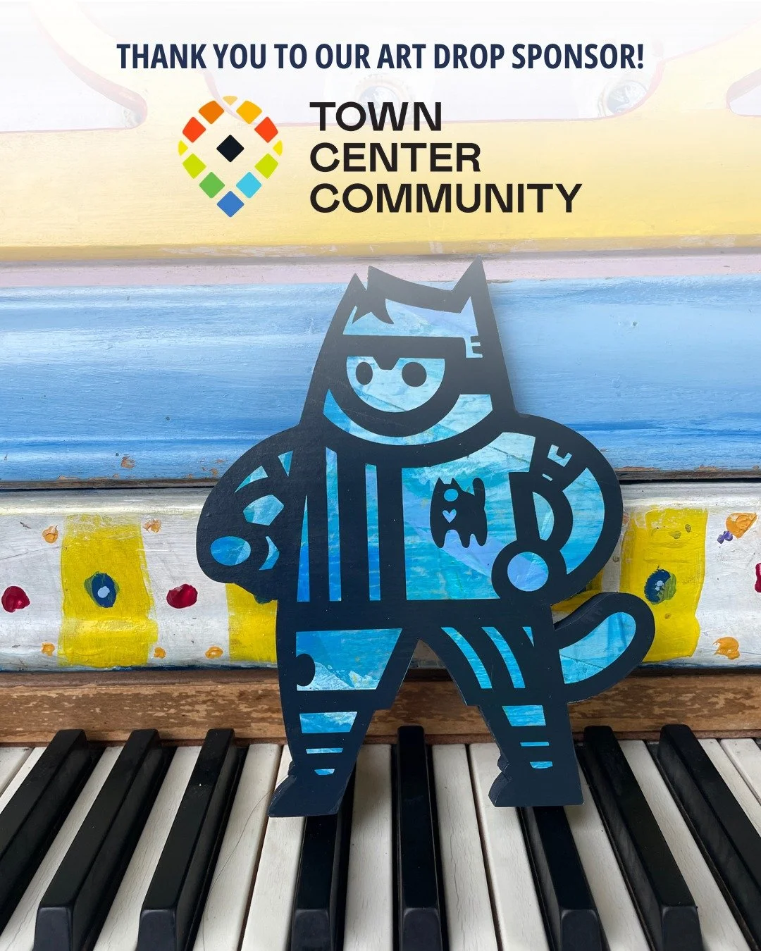 Thank you to @towncenter_community for sponsoring our Free Art Drop by @cat_lanta! 

Kitties will be dropped throughout the day until 4pm, so be on the lookout!

#artdrop #mariettaartscene #moreartformorepeople
