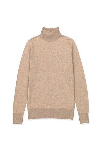 Merino Wool Roll Neck, $139