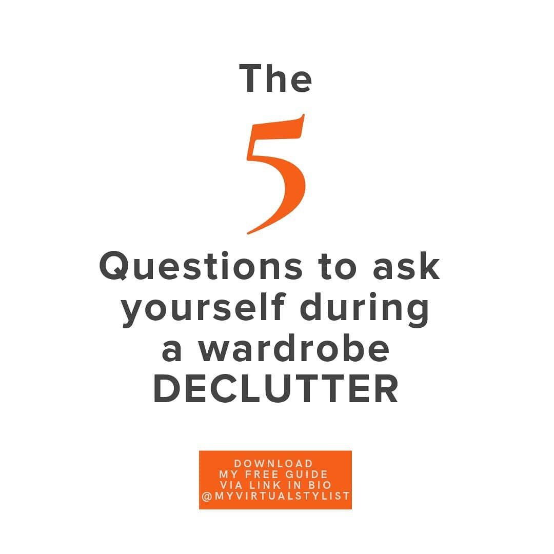 Decluttering your wardrobe is a really cathartic experience. Not only does it create space and clarity, it also helps you understand how your wardrobe can better serve you as a powerful personal branding tool.

SWIPE to see the 5 questions to ask you