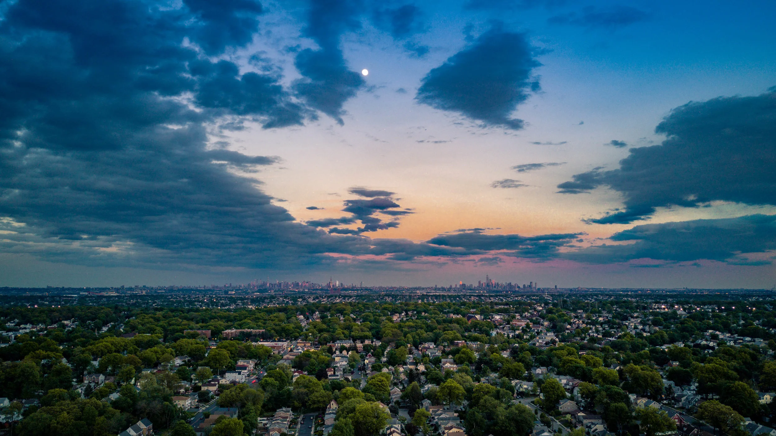 Manhattan Skyline from Nutley, NJ