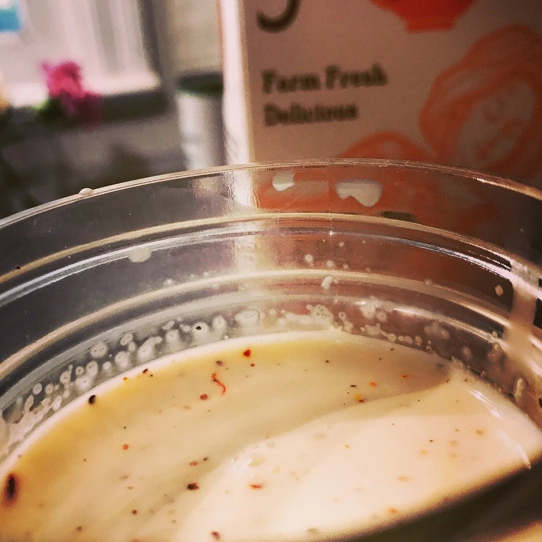  saffron-cardamom coffee creamer 