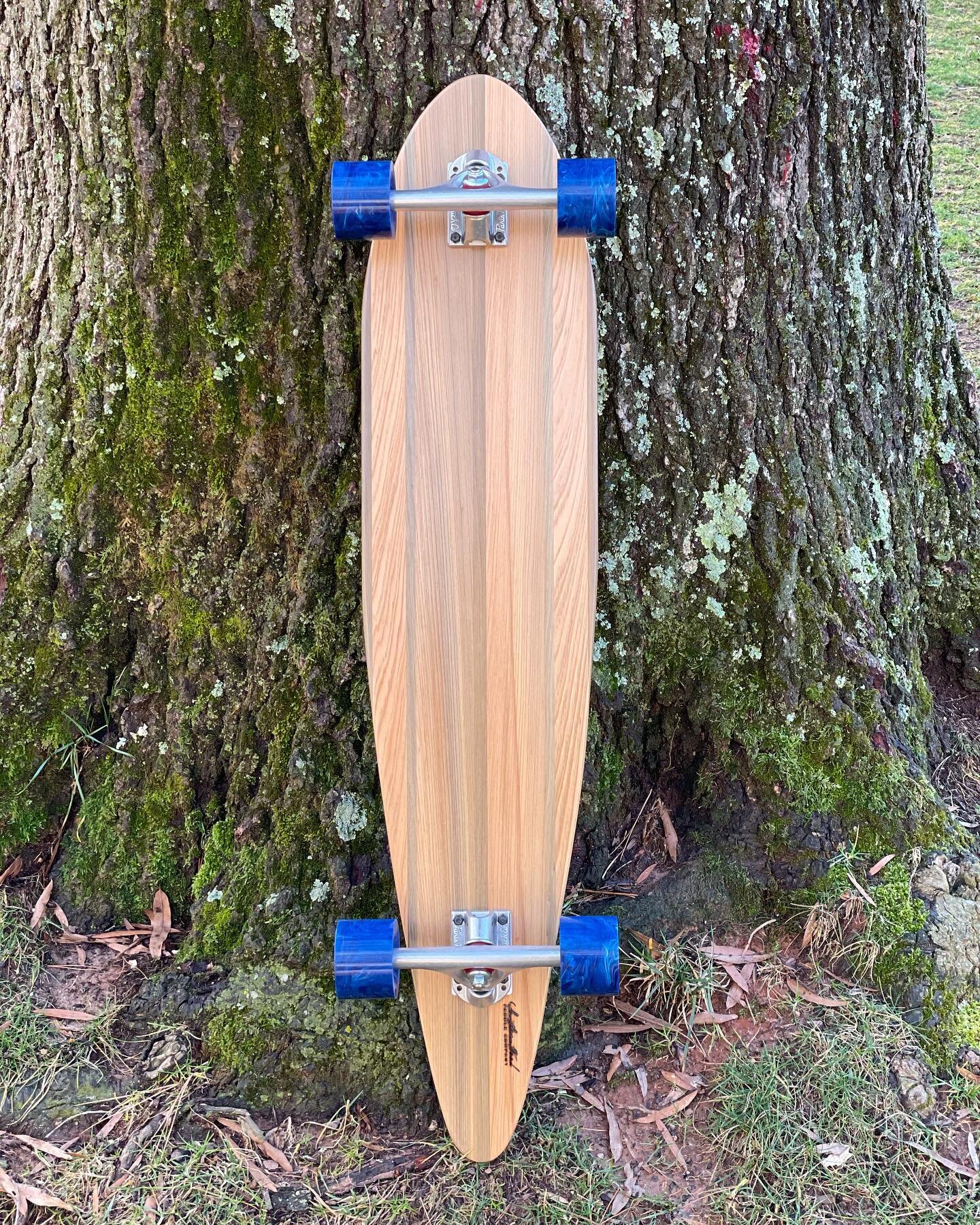 A new longboard is on its way to Delaware!  I&rsquo;m super happy with the look of this board. The pics don&rsquo;t do it justice. Nice weather is just around the corner and letting your inner child out on a handmade skateboard is a great way to enjo