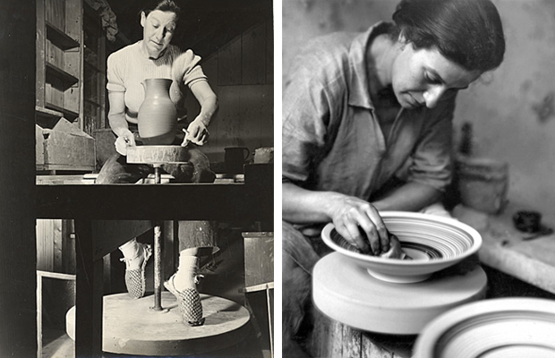 Marguetite Wildenhain working in her California studio