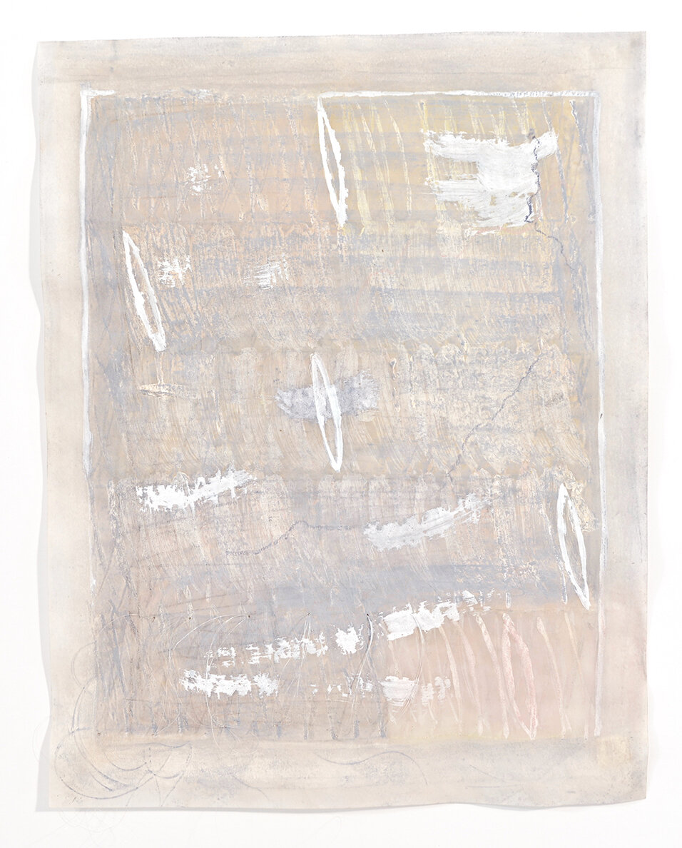   Translation &amp; Response No. 5 , Pastel, Gesso, Graphite, Nylon  12 × 9 in, 30.5 × 22.9 cm, 2020 