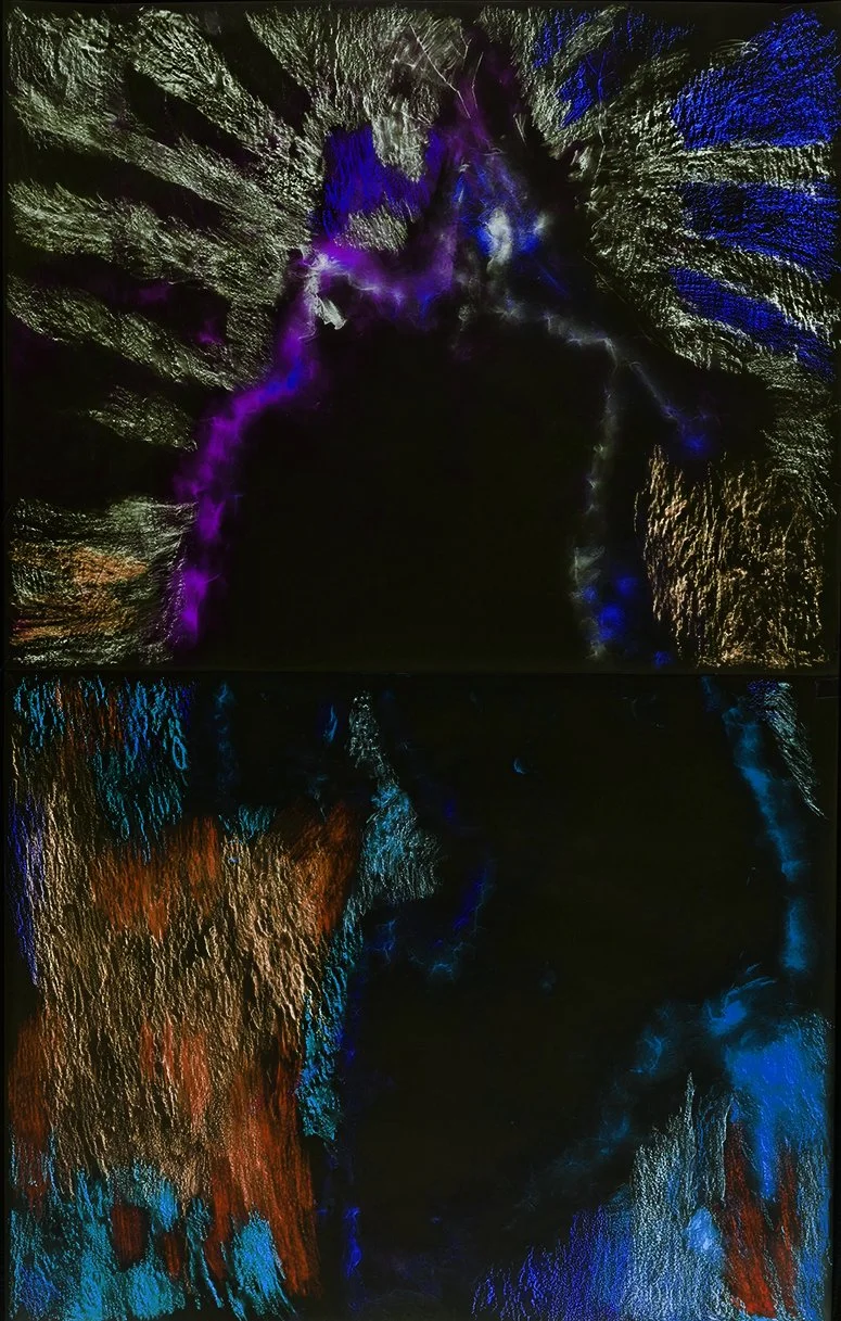  Night vision (5), pastel on vellum, archival print 