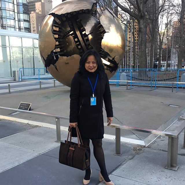 Our bag made it to UN Women commission on statues of women at United Nations Headquarter New York. Thank you @neelimabasnet . #csw63 #unwomen #handcraftedbags #weaving4empowerment #weavingforempowerment #craftedwithcare #empowerwomen