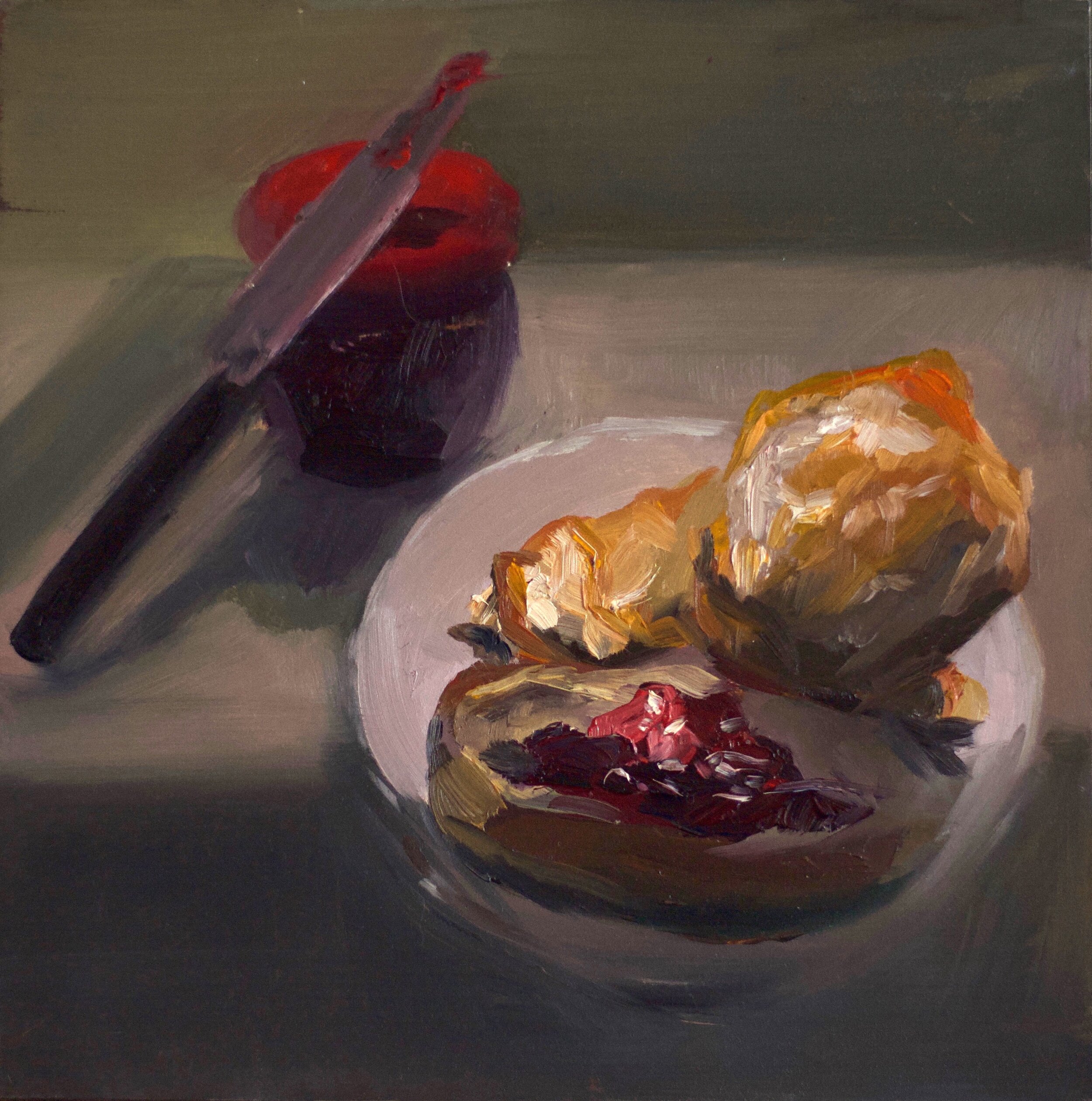 Morning, 2019, oil on panel, 12 x 12 in / 31 x 31 cm