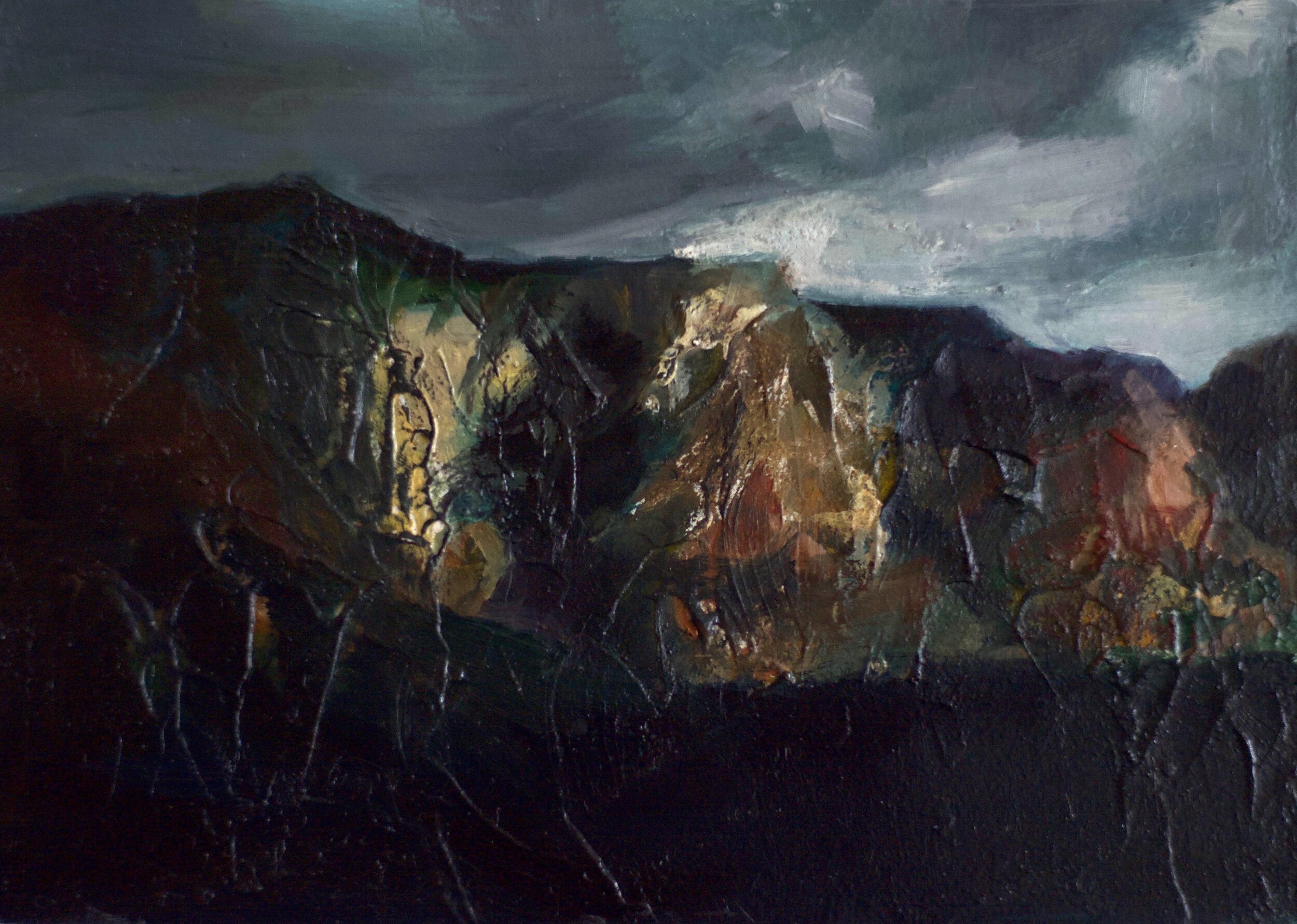 Before the Storm, 2019, oil on panel, 10 x 8 in / 26 x 20 cm