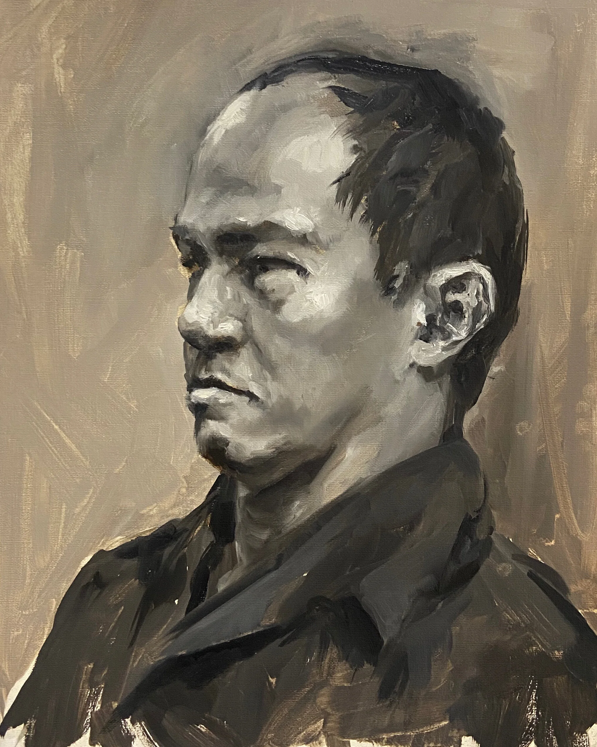  Head Study, 2020, oil on linen, 11 x 14 in / 27 x 35 cm  