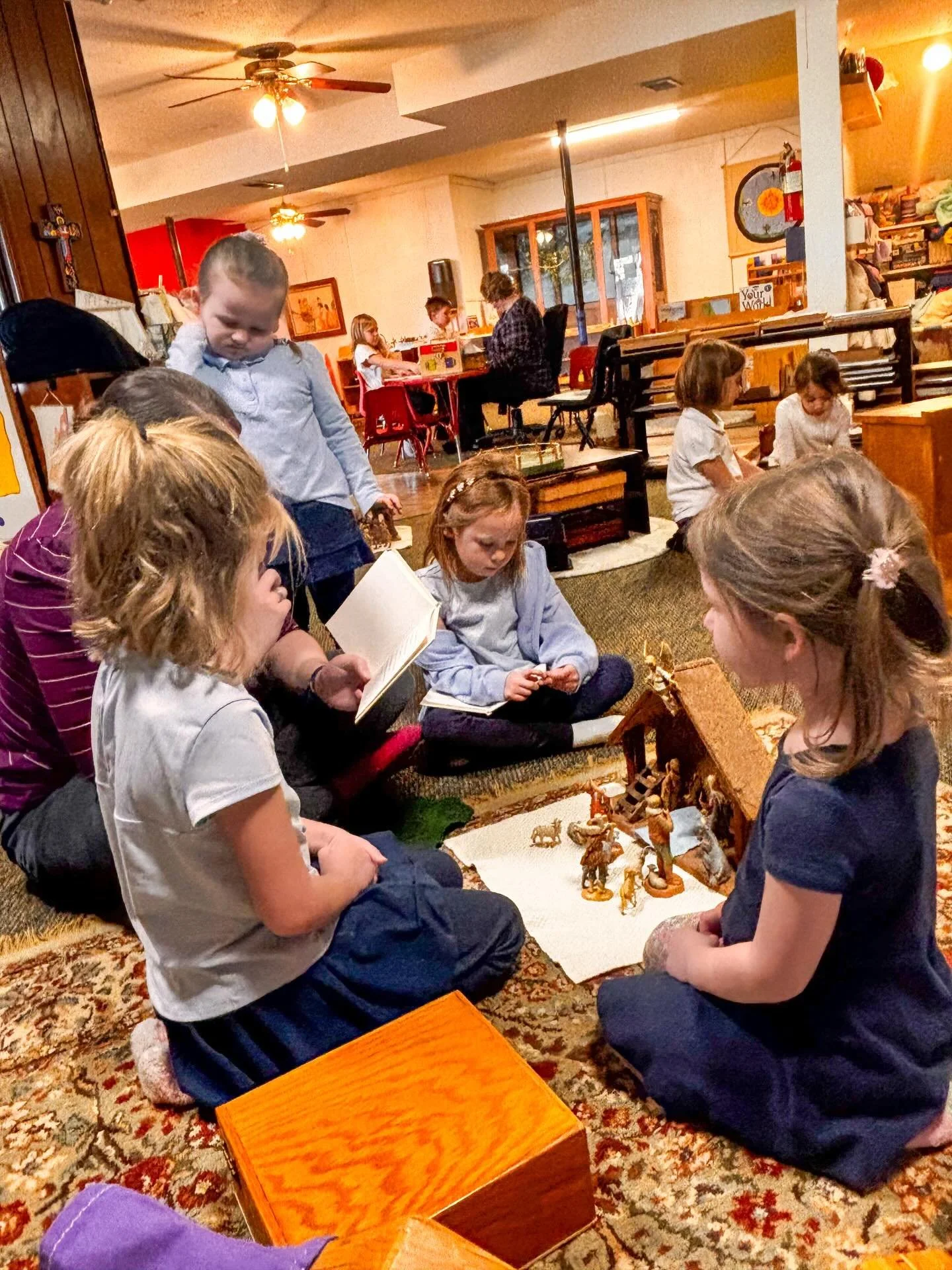 Sancta Maria school helps nurture the child&rsquo;s relationship with God through Catechesis of the Good Shepherd. 

Genevieve Fulks (primary class) was recently singing the &ldquo;Parable Song&rdquo; recently at home. The song describes how the King