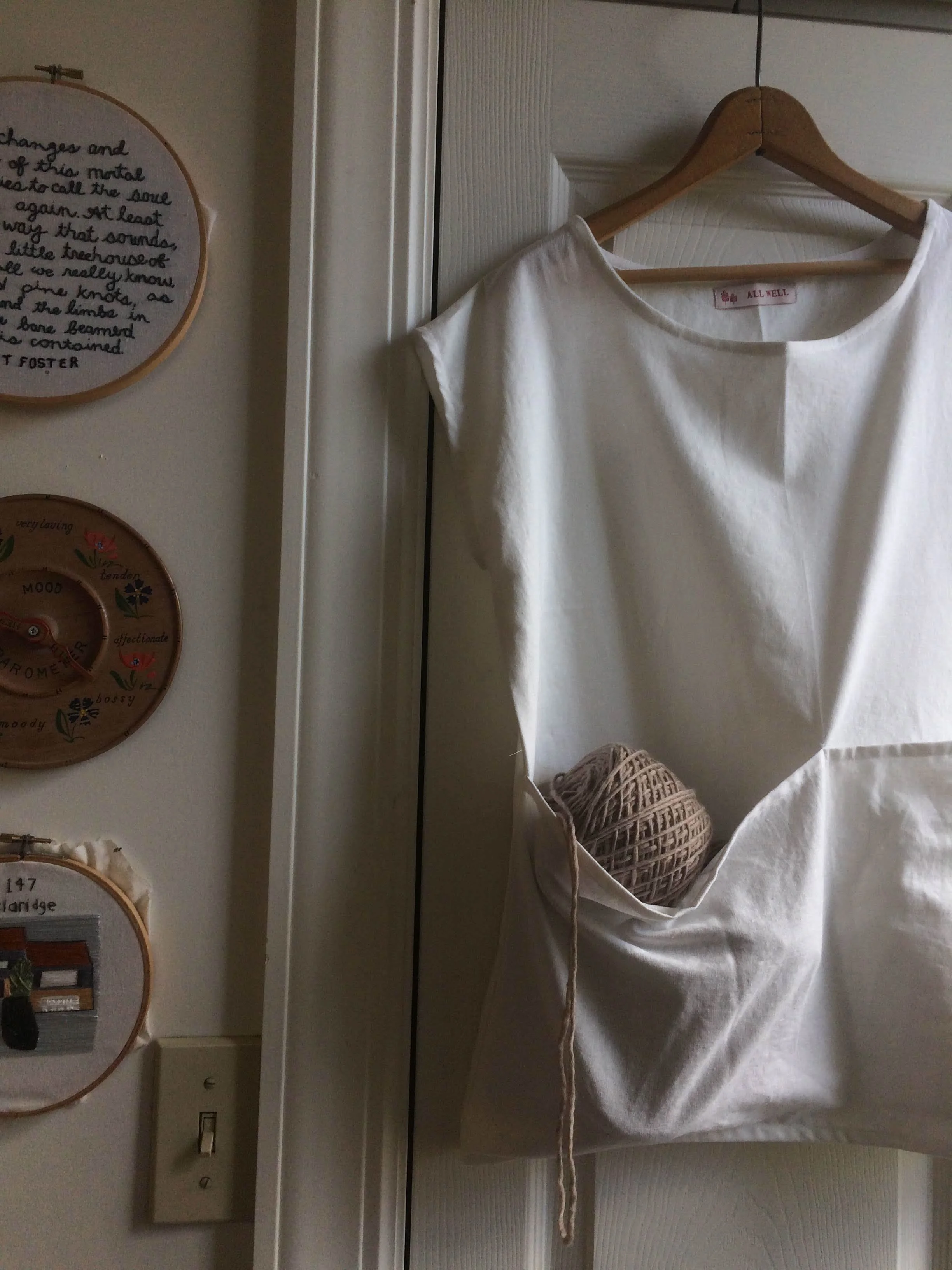  big pocket box tunic, pocket full of yarn, 2018 