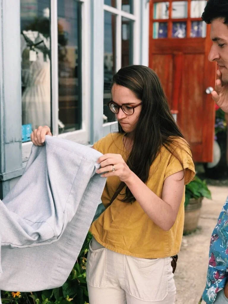 wearing a box top in New Jersey, photo by my dad, 2018