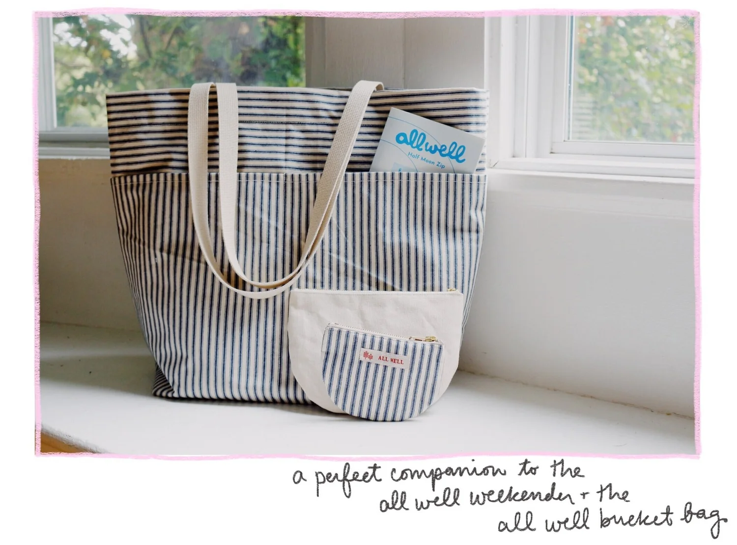Half Moon Zip Sewing Pattern — all well