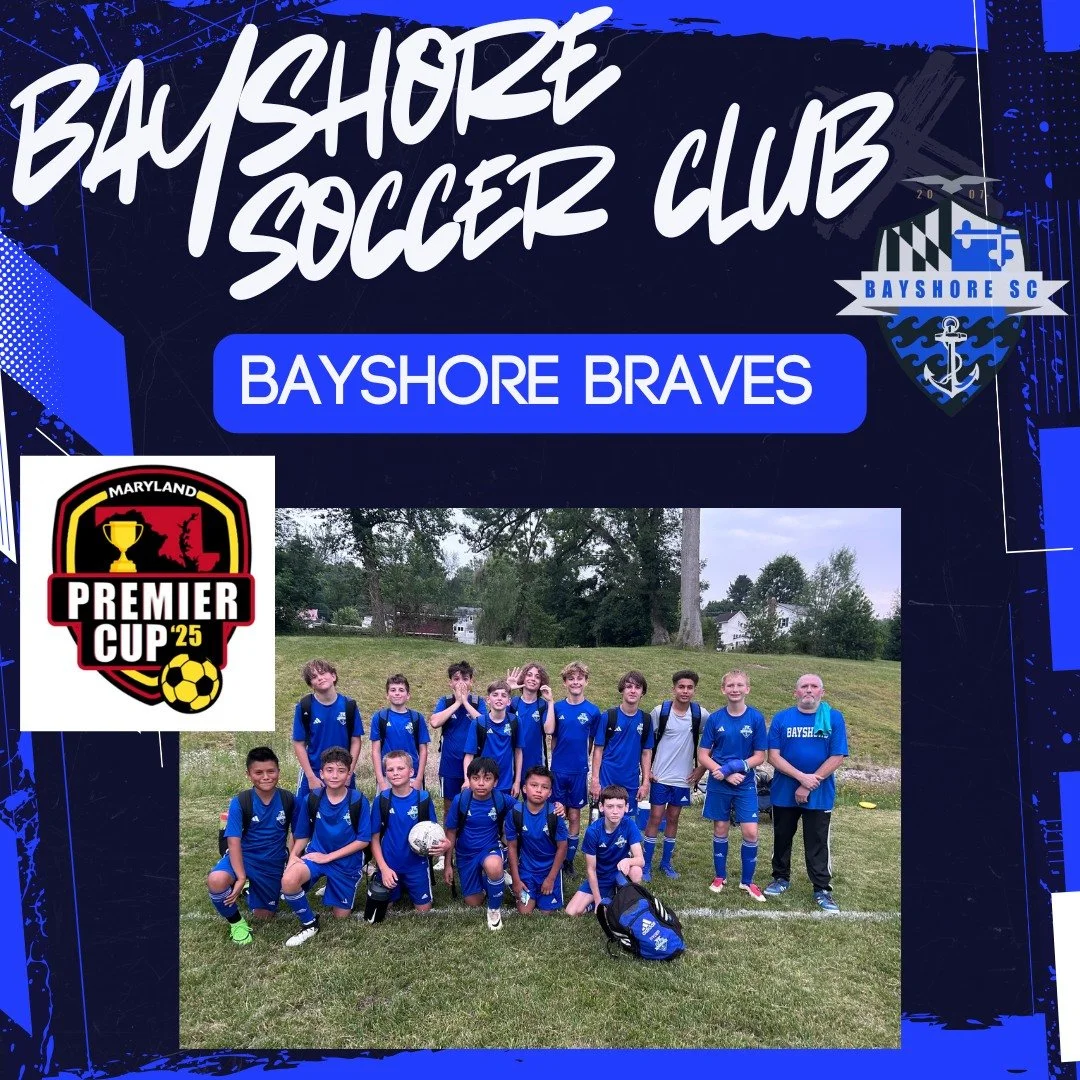 Good luck to Bayshore Braves as they open their fall season early with an appearance at the Maryland Premier Cup this weekend! #BayshoreSoccerClub #BayshoreBraves ⚽🌊 @mdslsoccer1 @mdsoccerplex