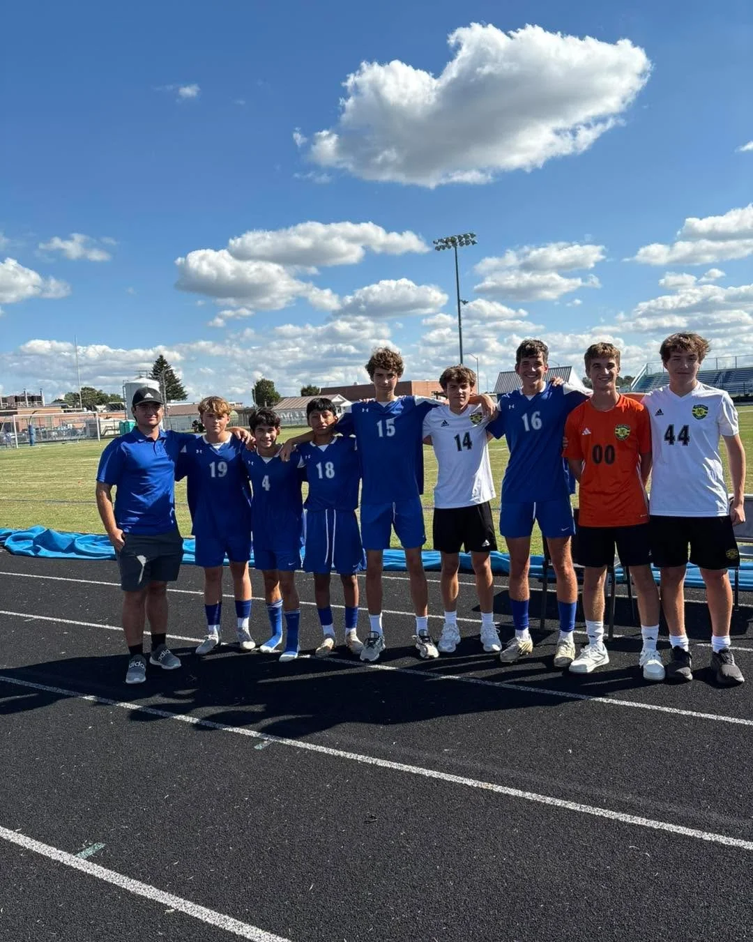 Sometimes opponents, always teammates&hellip;Bayshore Blues players face off at the North Caroline High School versus Queen Anne&rsquo;s County High School game on Friday!  #BayshoreSoccerClub #BayshoreBlues ⚽️🌊

Coach Austin Barnes, Parker Liles, D