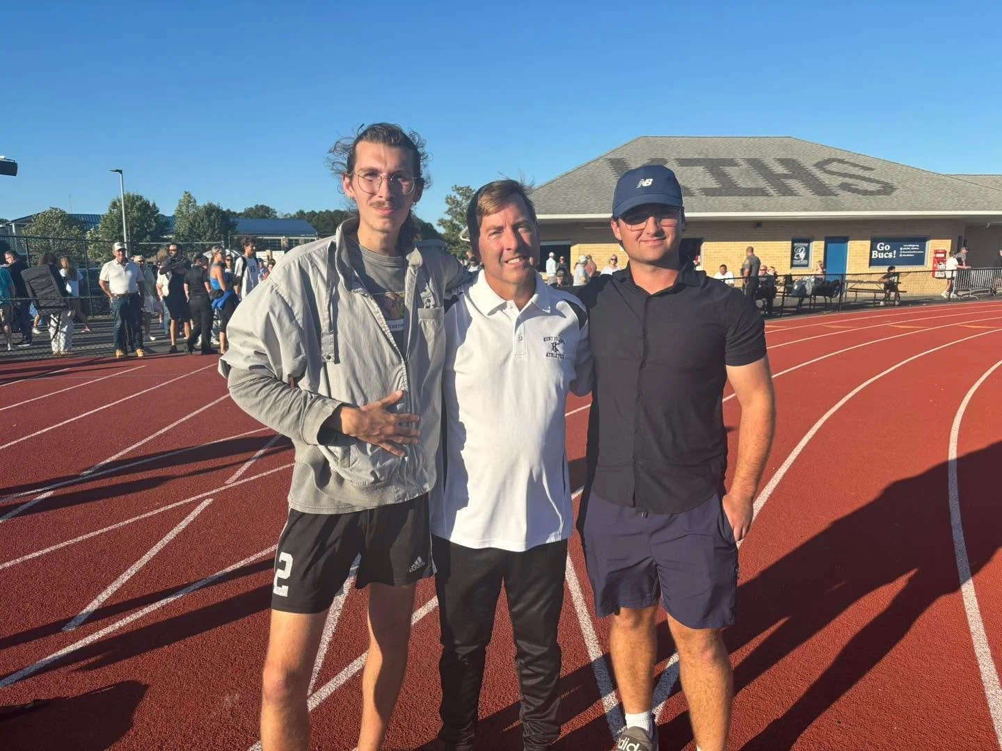 Bayshore SC coaches Lucas Sloan, Lin Outten, and Austin Barnes at the North Caroline High School versus Kent Island High School games!  #BayshoreSoccerClub ⚽️🌊