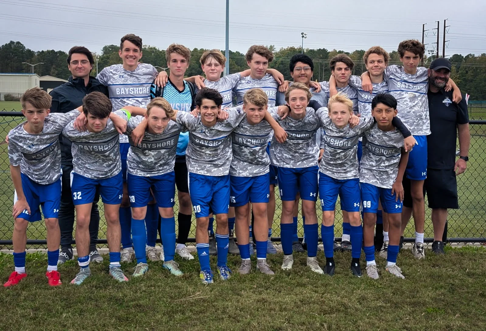 Bayshore Blues traveled to Virginia Beach to play in the Beach FC Columbus Day tournament!  After losing the first game 2-1, the boys needed to regroup and prepare for the rest of the tournament.  They won the remaining games 4-2, 2-1, and 3-0 to sol