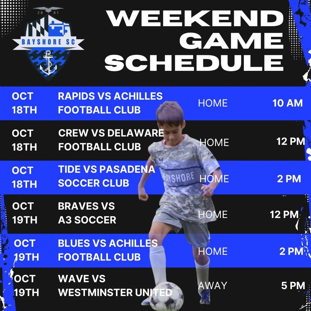 The perfect weekend to catch some Bayshore SC action at the Marsh! #BayshoreSoccerClub ⚽🌊

📸 Katie Stodghill