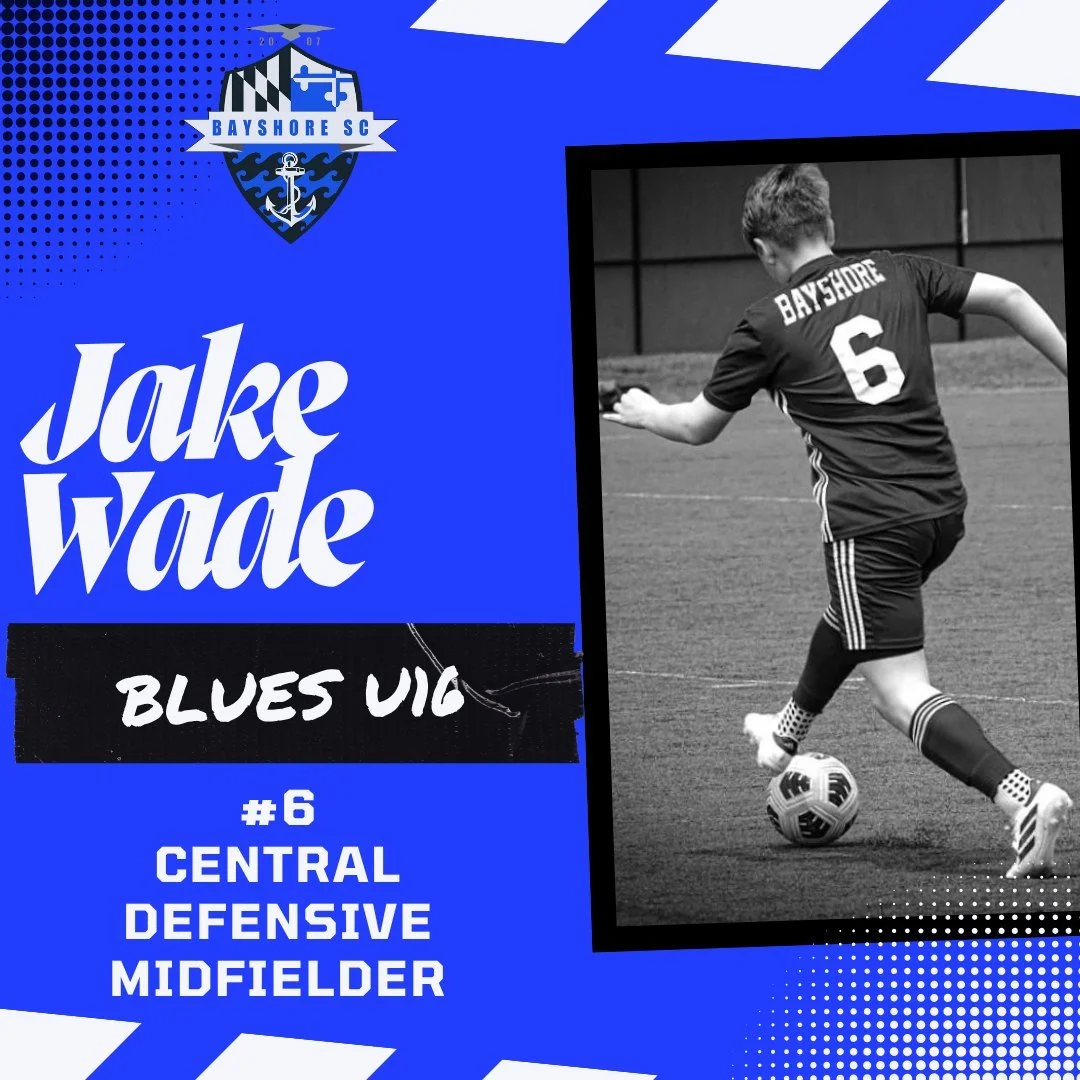 ⚽ Bayshore SC Player Profile 🌊
Jake Wade - Blues U16
Third Year
His favorite soccer memory is his olimpico corner kick goal !
He loves playing for Bayshore SC because he loves the opportunities his coach gives him. He loves playing with his teammat