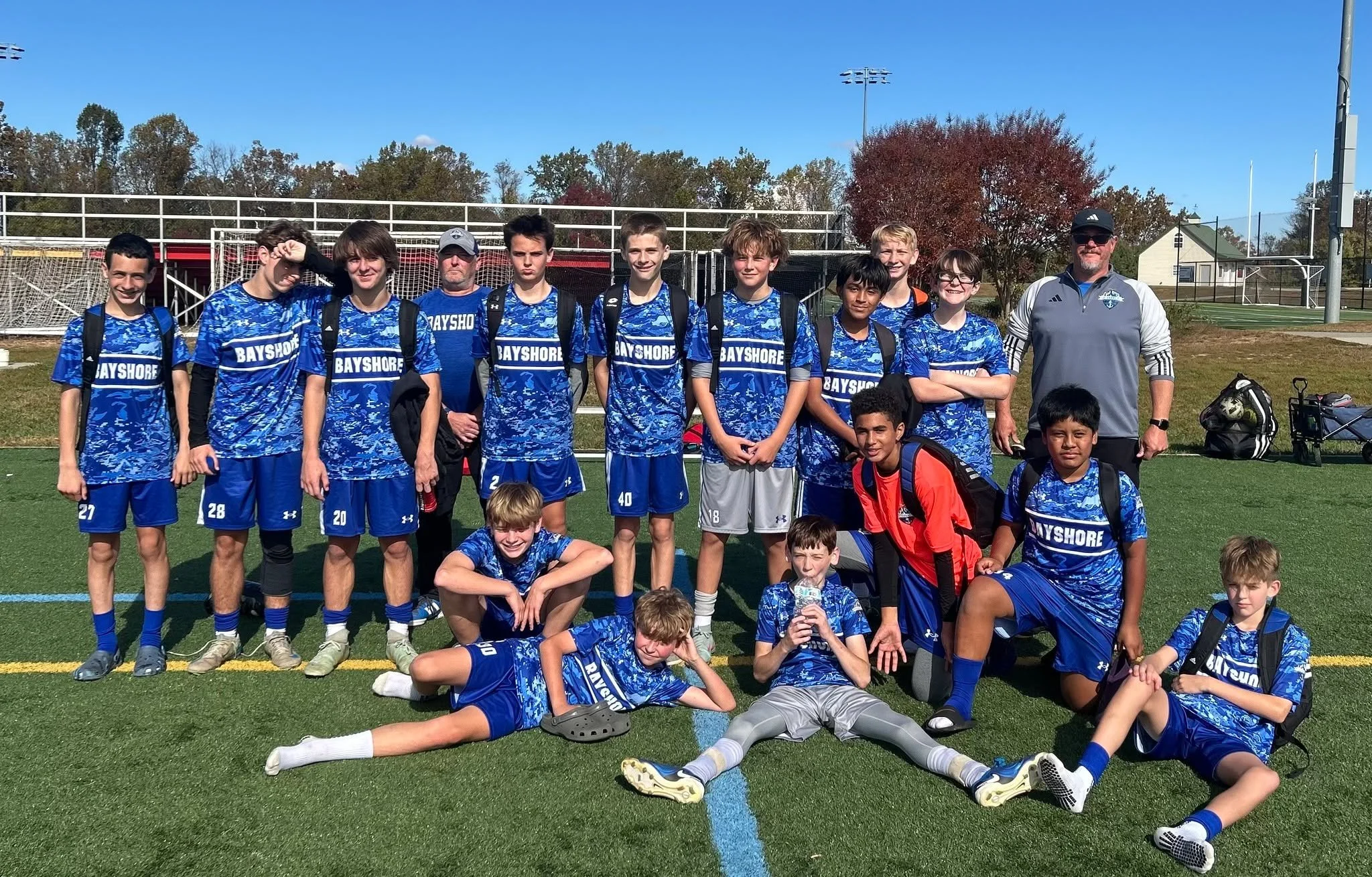 On Sunday, Bayshore Braves travelled to Bel Air to take on Pipeline SC North 2012 Red! The hosts came out and scored within the first 10 minutes off a ball crossed into the 18 yard box. Braves got the equalizer when Gavin George assisted Nathan Lolle