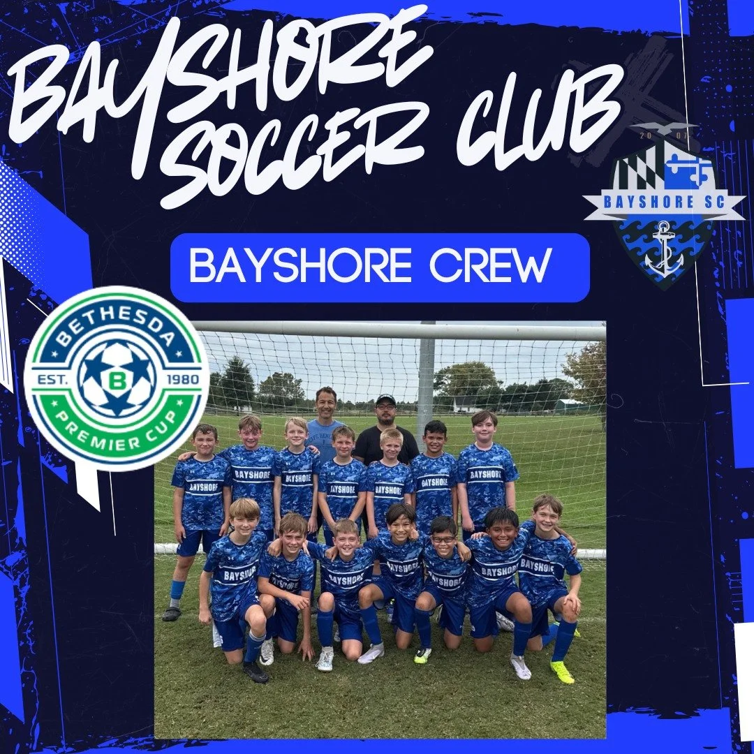 Good luck to Bayshore Crew, Rapids, and Whitecaps as they compete in the Bethesda Premier Cup this weekend! #BayshoreSoccerClub ⚽🌊 

@bethesdapremiercup