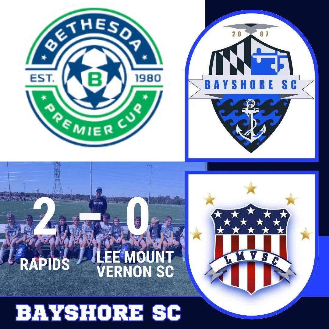 Bayshore Rapids finish out pool play at Bethesda Premier Cup with a win!  #BayshoreSoccerClub #BayshoreRapids ⚽️🌊

@bethesdapremiercup