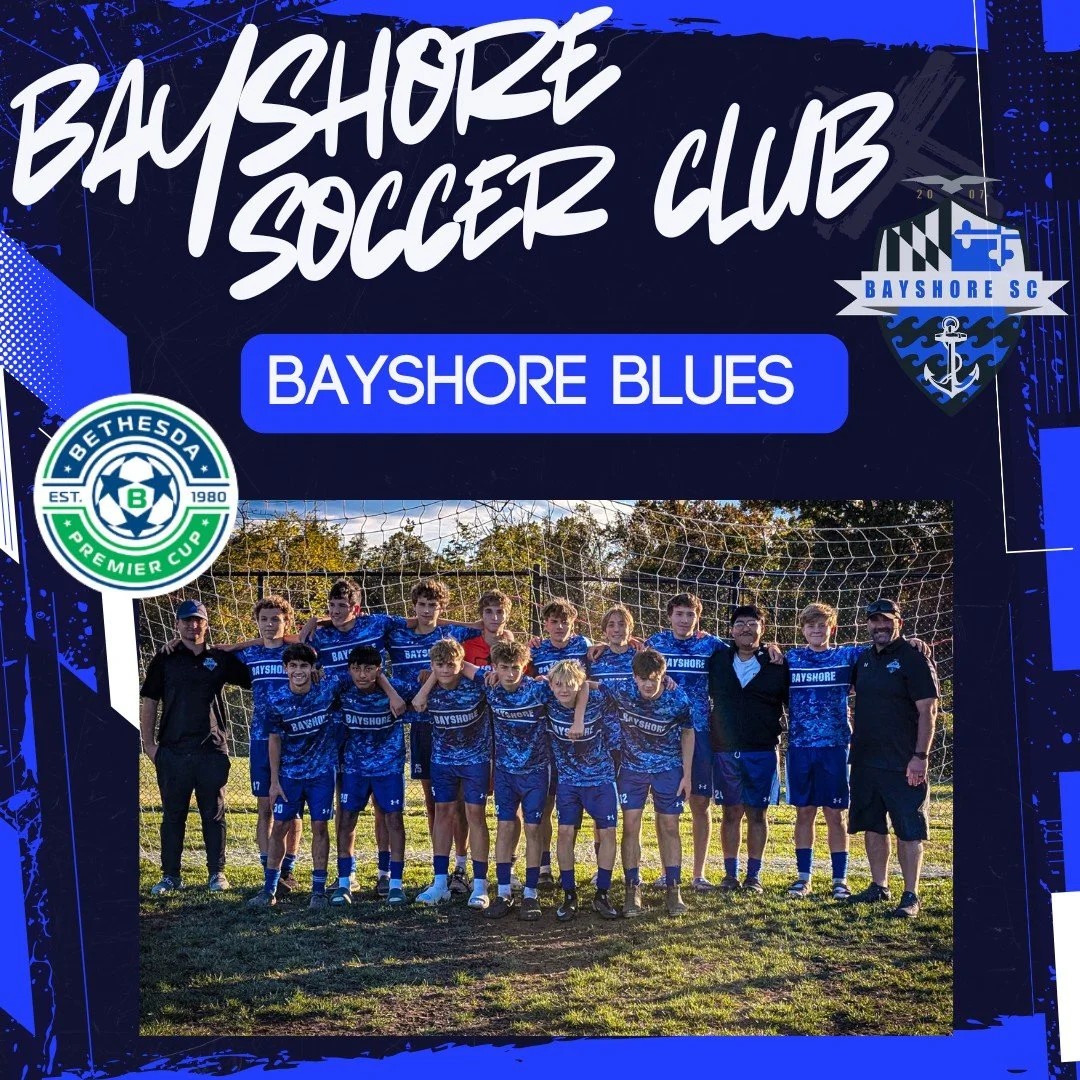 A big tournament weekend for Bayshore SC!  Good luck to Blues, Braves, Whitecaps, and Tide! #BayshoreSoccerClub ⚽🌊