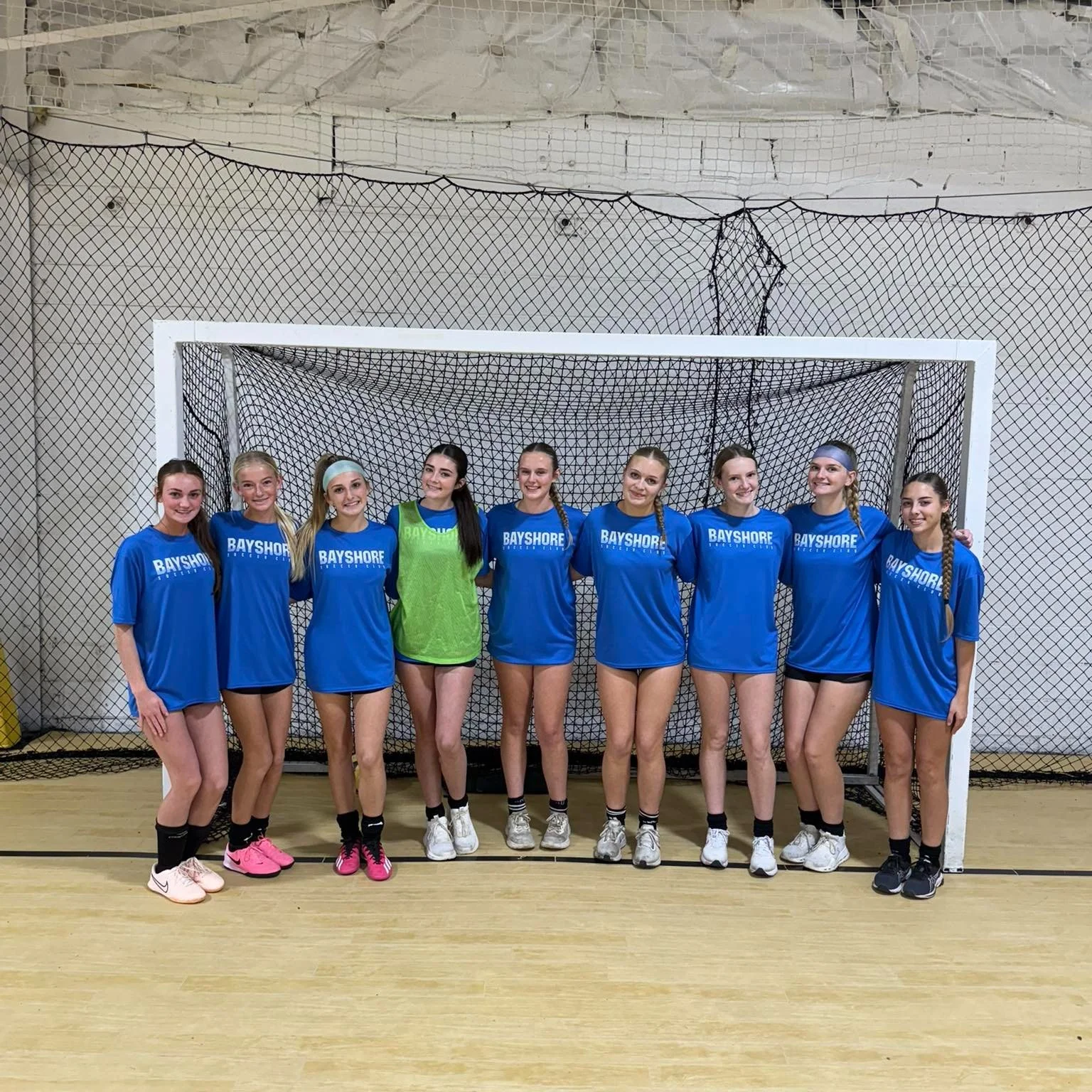 The Bayshore SC 2009 Girls futsal team kicked off their winter season this weekend, and despite having only one practice together, they came out strong with a 3&ndash;1 win! After falling behind 1&ndash;0 early, Autumn Crossley answered quickly to ti