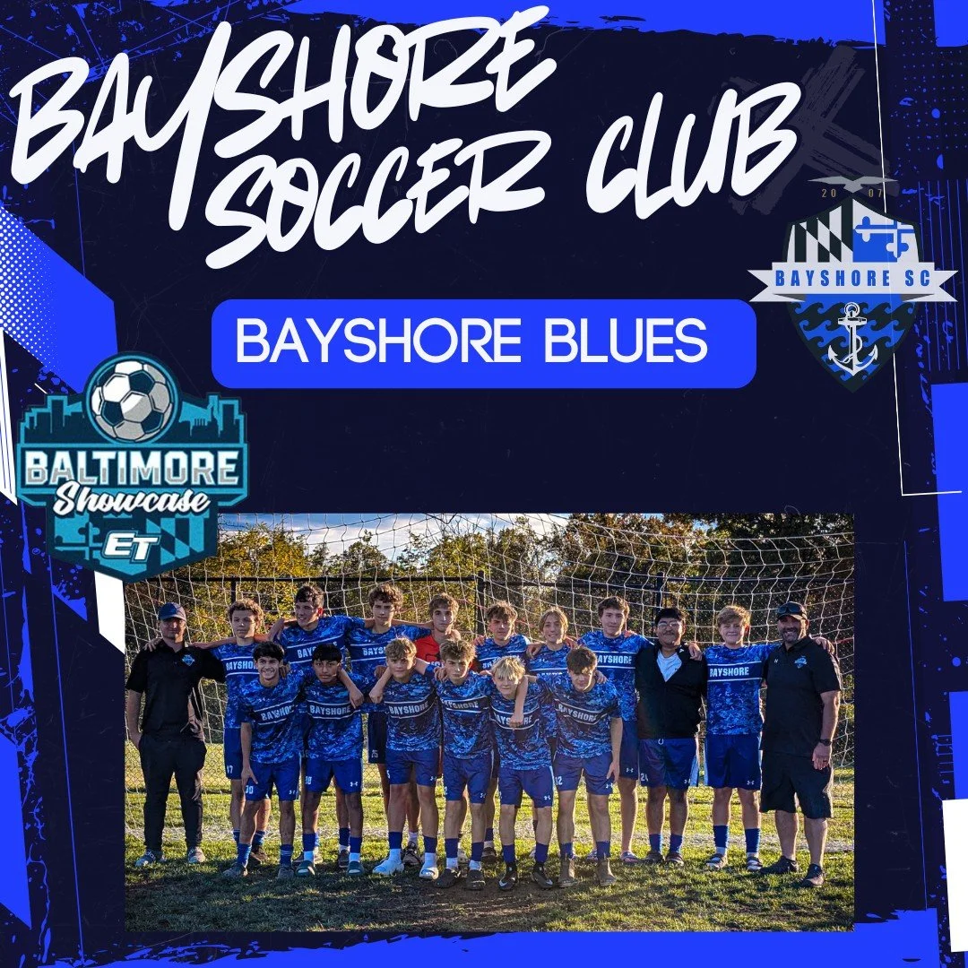 Good luck to Bayshore Blues as they compete in the Baltimore College Showcase this weekend! #BayshoreSoccerClub #BayshoreBlues #BaltimoreShowcase ⚽🌊

@elitetournaments 
@copperminesoccerclub 
@copperminesoccer