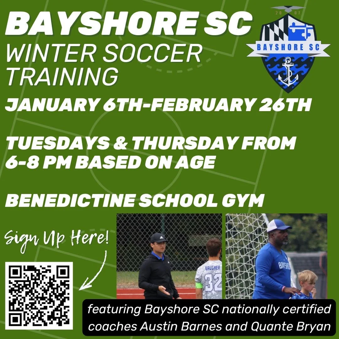 Bayshore SC is starting the new year with winter soccer training - f&uacute;tbol, futsal, and fitness!  This is a great opportunity to get winter touches on the ball, keep the muscles moving, practice with different players, and get ready for upcomin