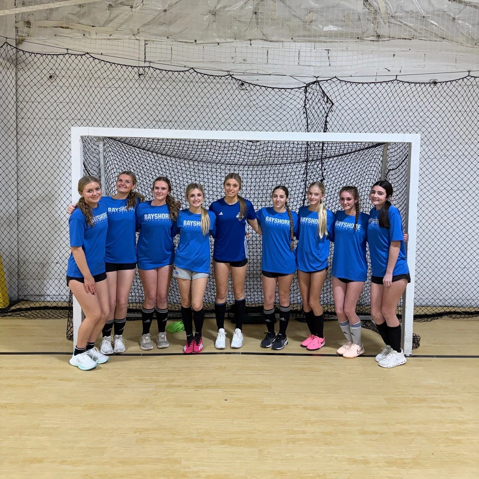 Bayshore SC 2009 girls wrapped up their winter futsal season with an exciting 4&ndash;4 tie. The girls fell behind early, going down 2&ndash;0, but battled back to make it 2&ndash;1 by halftime.  They came out firing in the second half and quickly fo