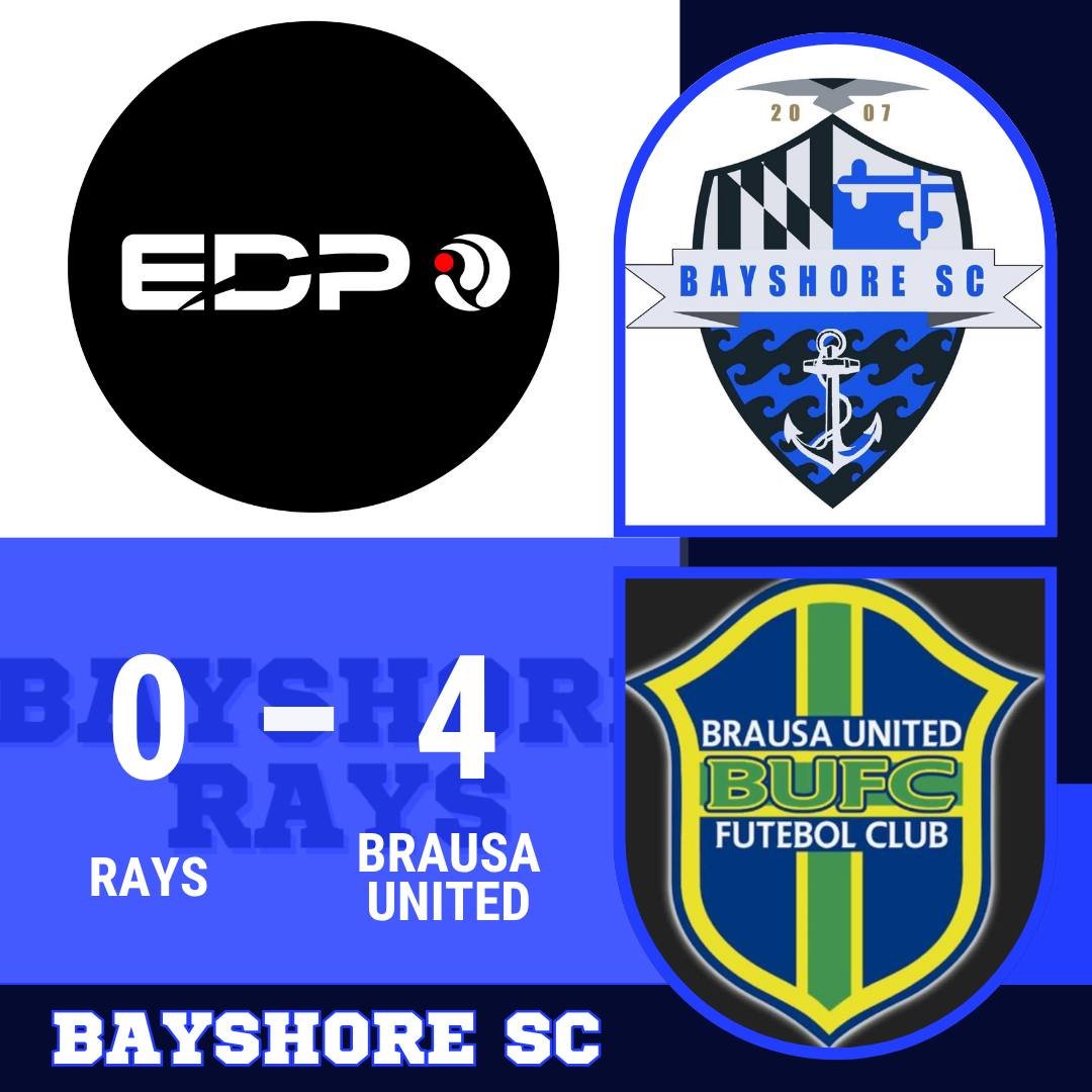 Bayshore Rays opened their first ever EDP season against BRAUSA United!  It was a good first game for the girls - they showed a lot of heart by not giving up for the entire game.  They learned a lot about what they can expect this season and where th