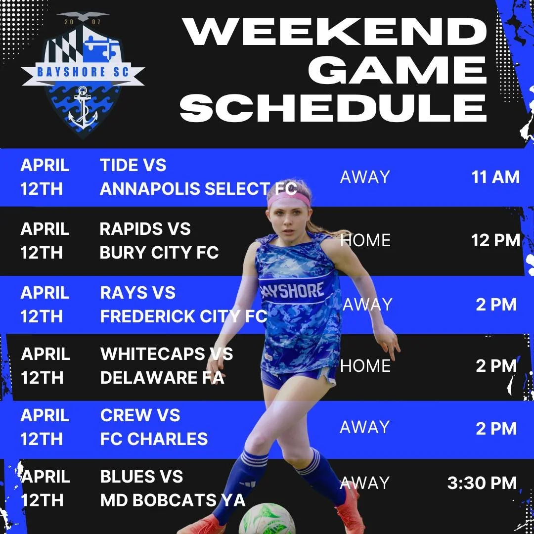 Locked in for a beautiful weekend of Bayshore soccer! #BayshoreSoccerClub ⚽🌊