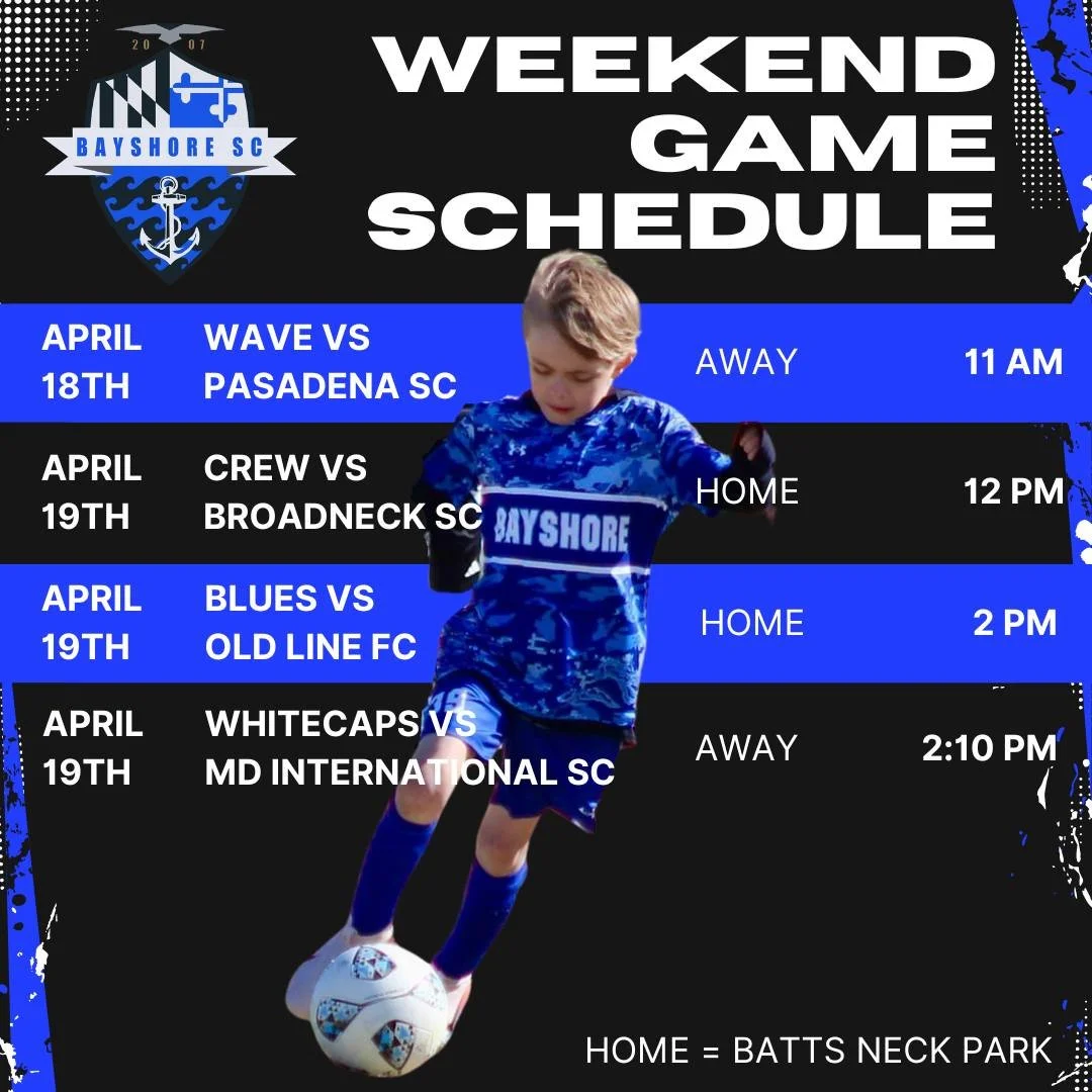 No better place to be this weekend than at a Bayshore SC game! #BayshoreSoccerClub ⚽🌊