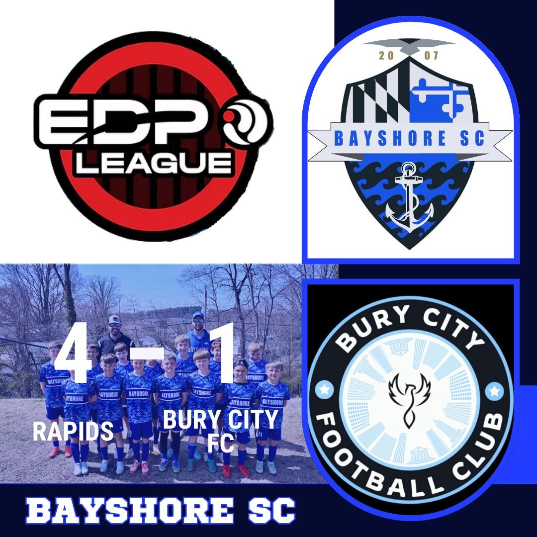 Bayshore Rapids hosted Bury City SC to kick off their spring EDP league campaign!  It has been a few years since these teams' paths have crossed.  Both teams had great success in the Baltimore Mania tournament, and both looking to call themselves the