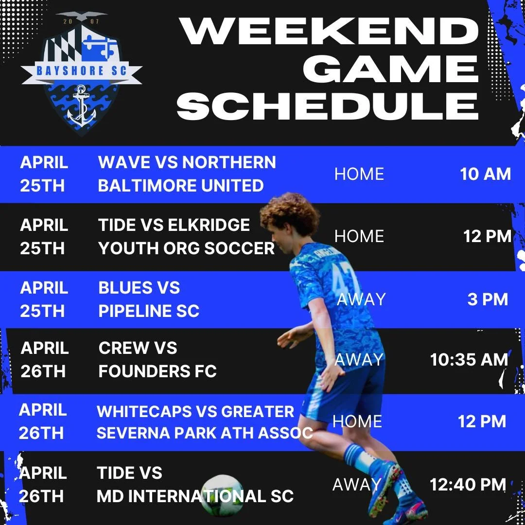 Locked in for a busy Bayshore SC weekend! #BayshoreSoccerClub ⚽🌊