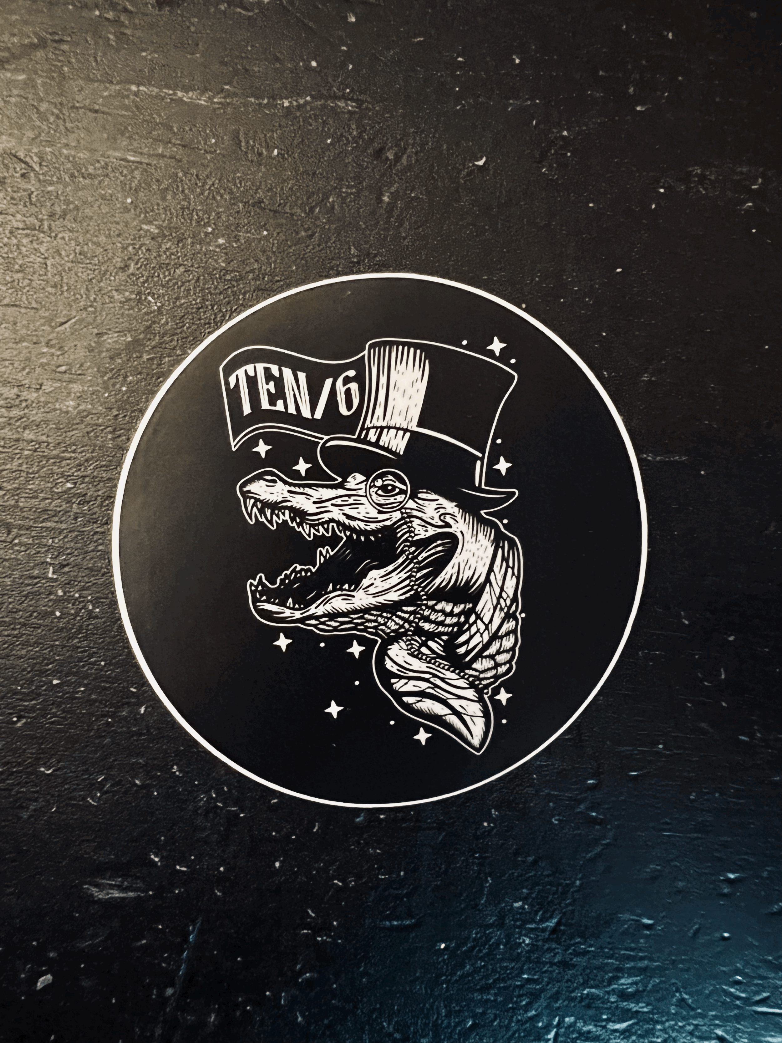 Ten/6 Gator Sticker