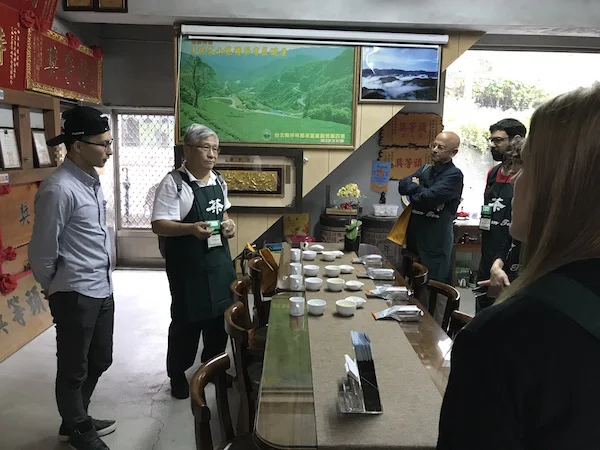 Jacob Bai and Thomas Shu, sharing wonderful bao zhong tea, and others!