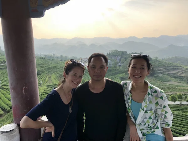 Myself, Rao, and Rui... magic hour...
