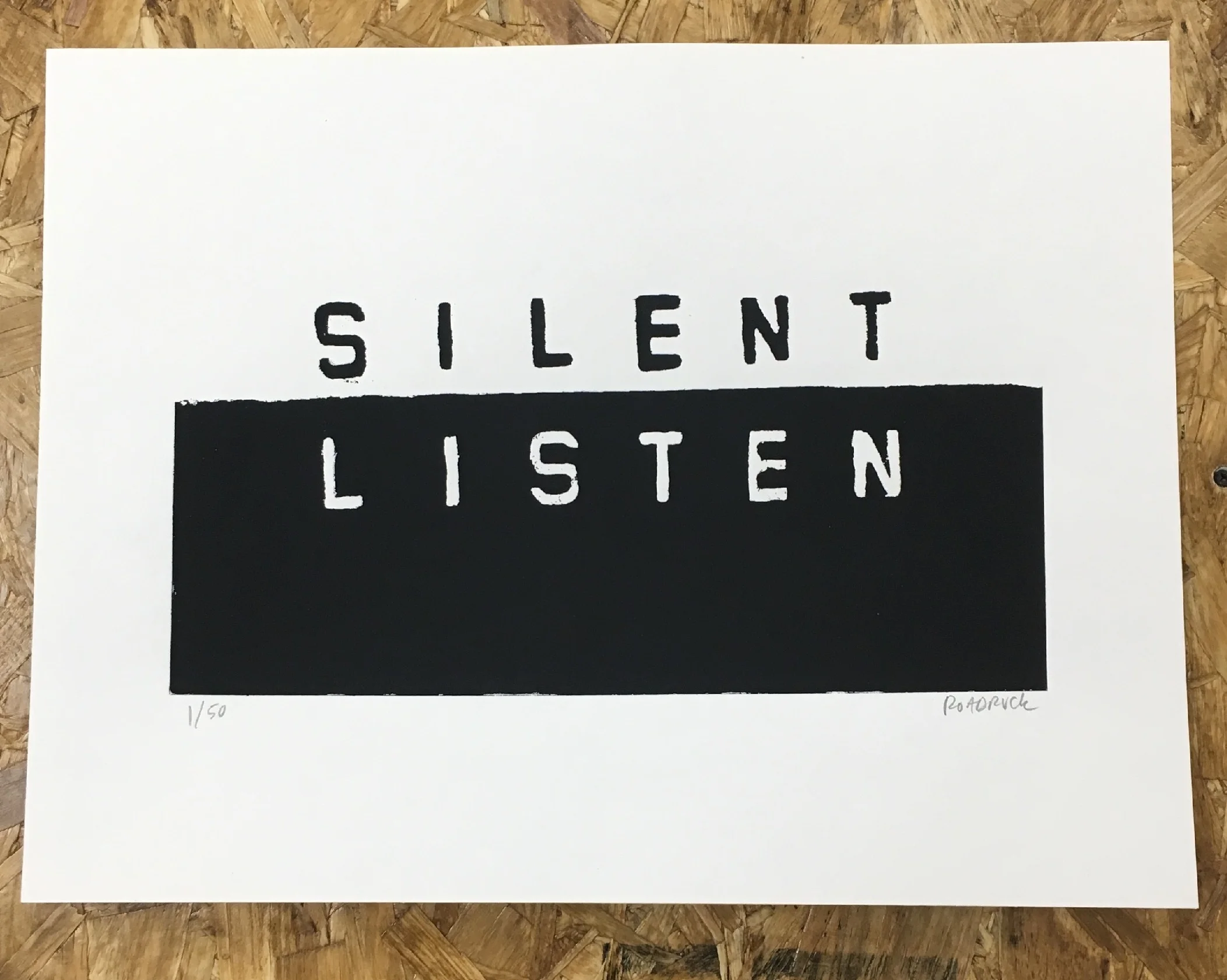 Edition of 50 screenprints.