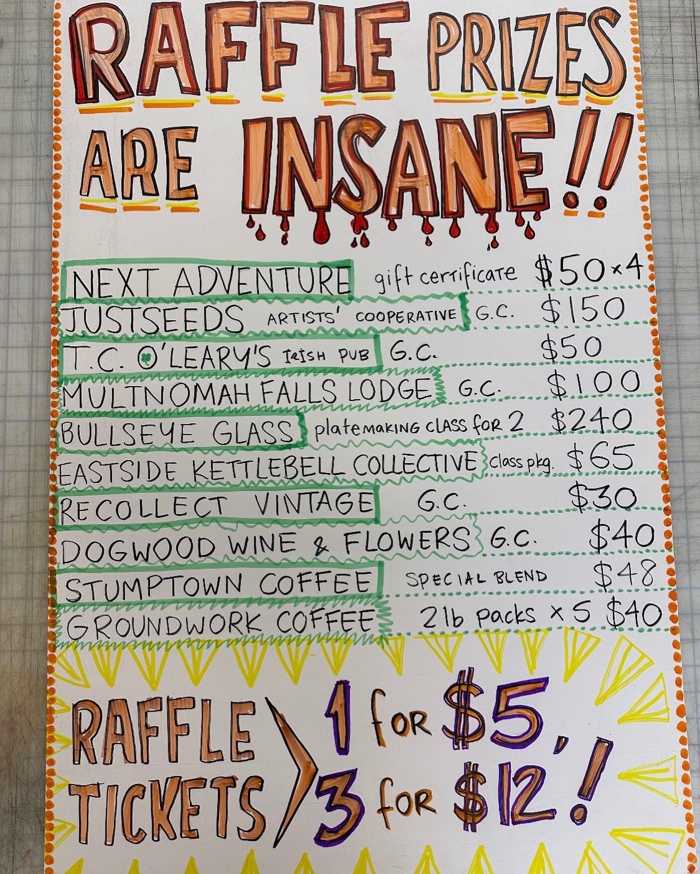 Alright y&rsquo;all! T minus two days until our twenty year anniversary! Here&rsquo;s a comprehensive list of raffle prizes and how to enter! We will see you Thursday, august 31st! Be there or be SQUARE!