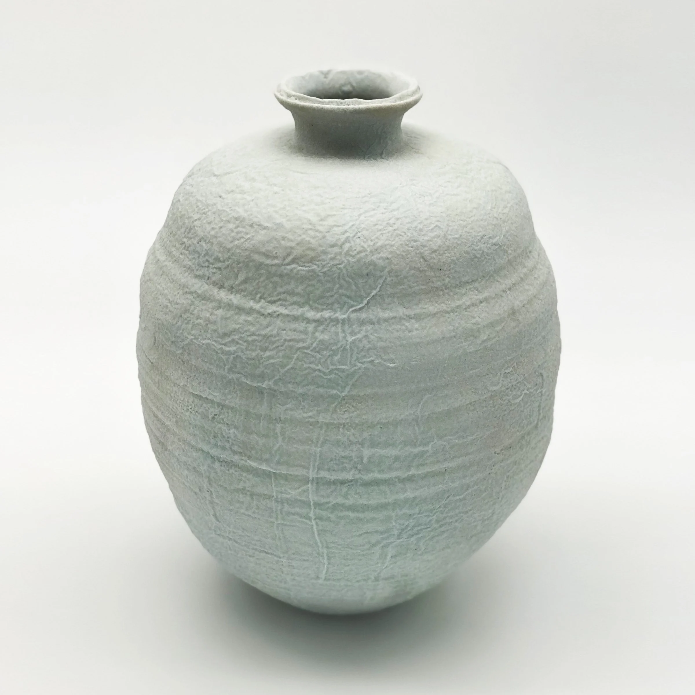 Dry Celadon Series: Vase 1 (Glazed Porcelain)